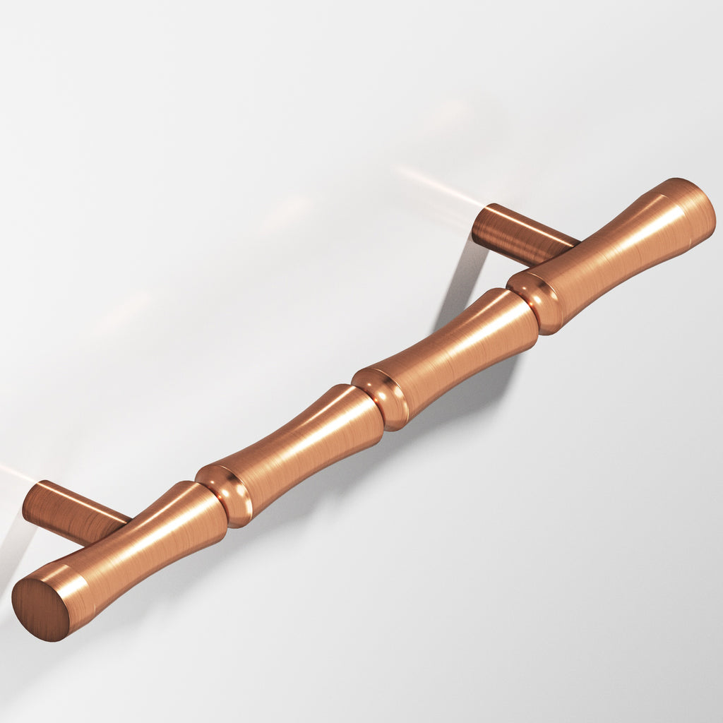 Colonial Bronze Series 260 4.5" Bamboo Cabinet Pull With Straight Posts Antique Copper / 4.5"