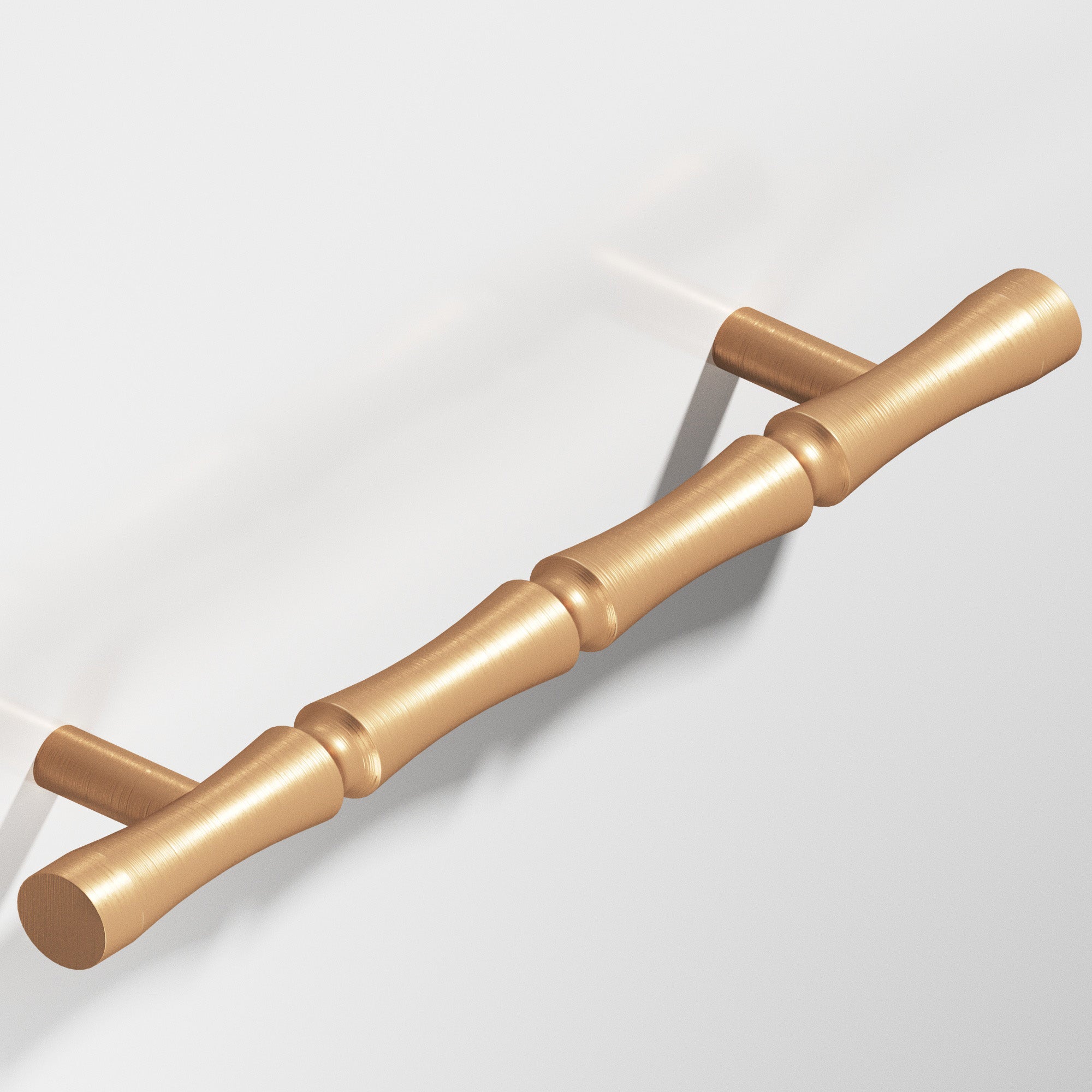 Colonial Bronze Series 260 4.5" Bamboo Cabinet Pull With Straight Posts Matte Satin Bronze / 4.5"