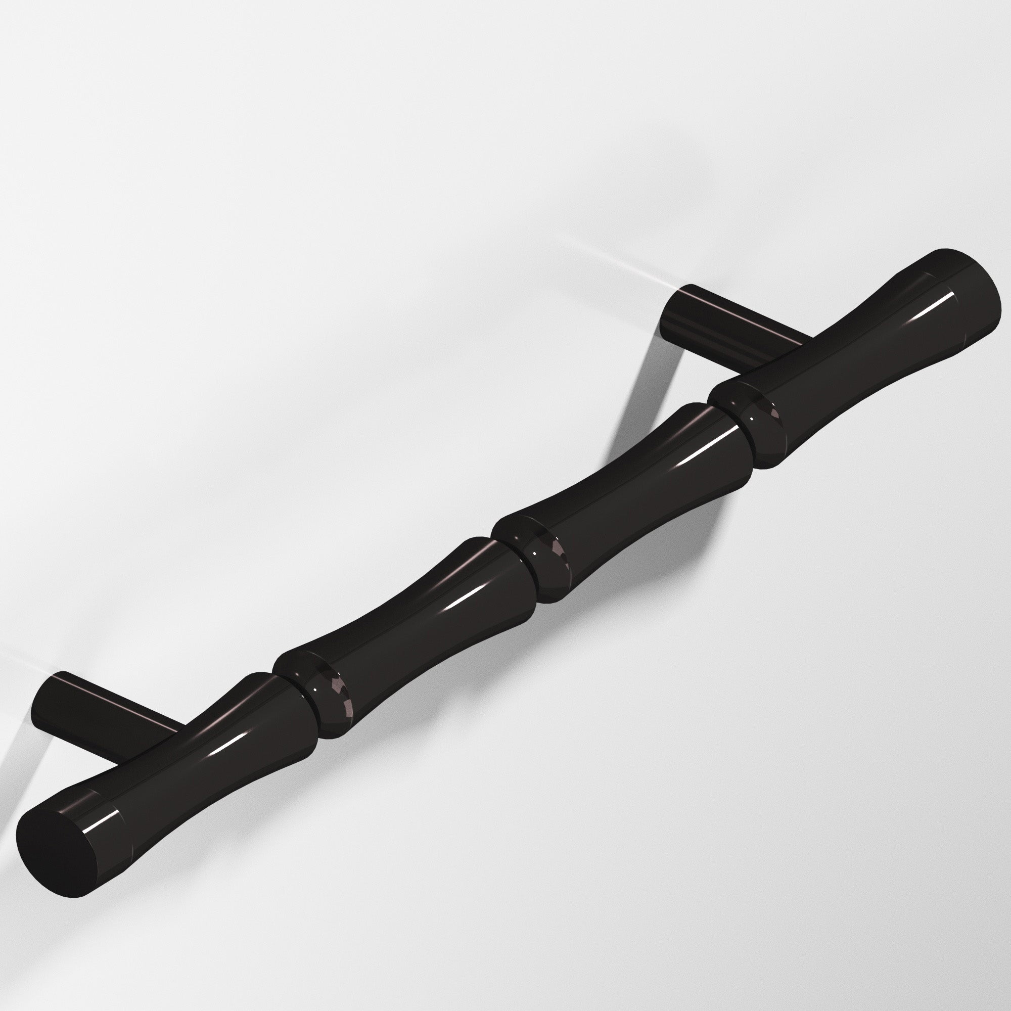 Colonial Bronze Series 262 9.5" Bamboo Appliance Pull With Straight Posts Satin Black / 9.5"