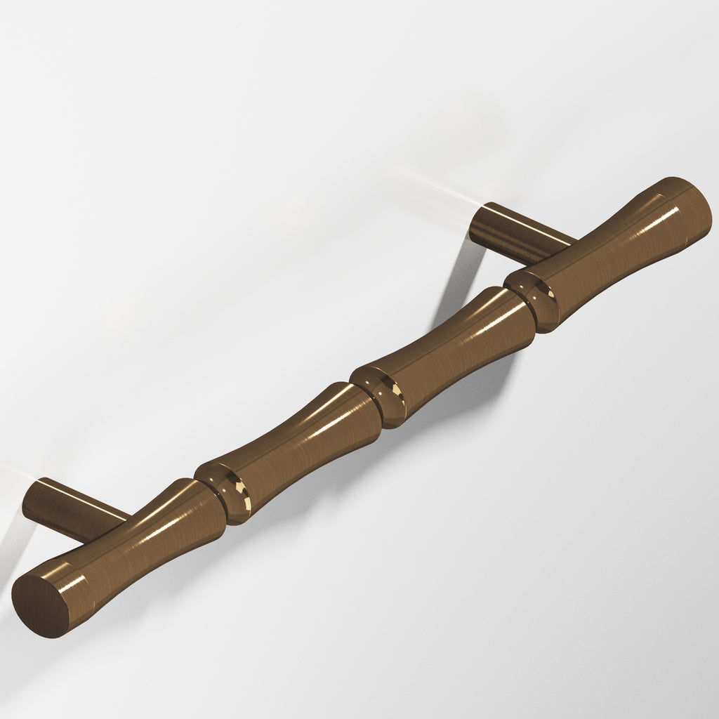 Colonial Bronze Series 260 3" Bamboo Cabinet Pull With Straight Posts Light Statuary Bronze / 3"