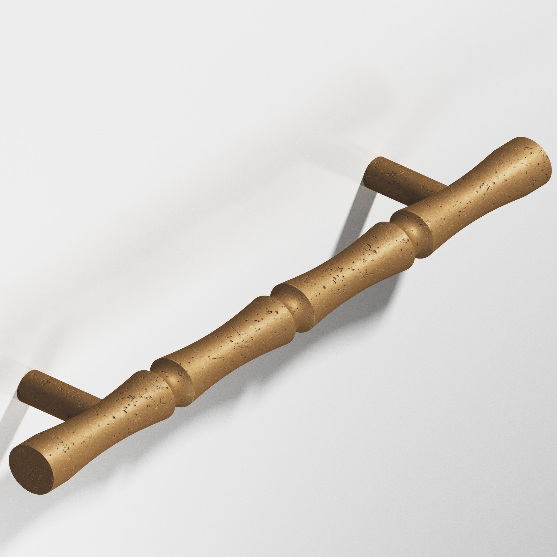 Colonial Bronze Series 260 3" Bamboo Cabinet Pull With Straight Posts Distressed Light Statuary Bronze / 3"