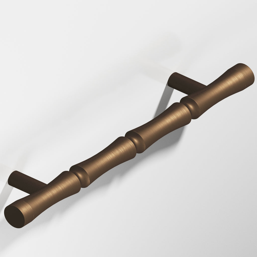 Colonial Bronze Series 260 4.5" Bamboo Cabinet Pull With Straight Posts Matte Oil Rubbed Bronze / 4.5"