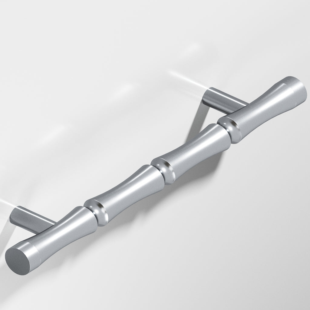 Colonial Bronze Series 261 9.5" Bamboo Appliance Pull With Straight Posts Satin Chrome / 9.5"