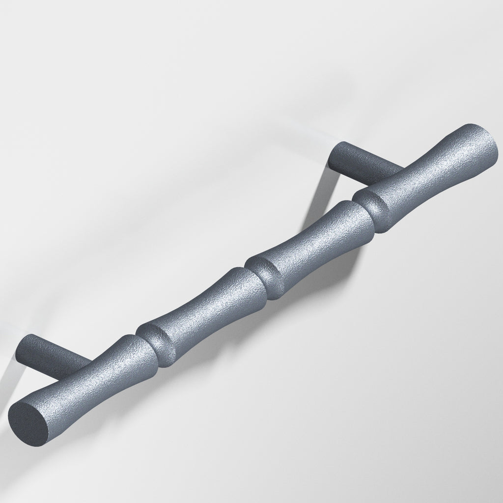 Colonial Bronze Series 260 4.5" Bamboo Cabinet Pull With Straight Posts Frost Chrome™ / 4.5"