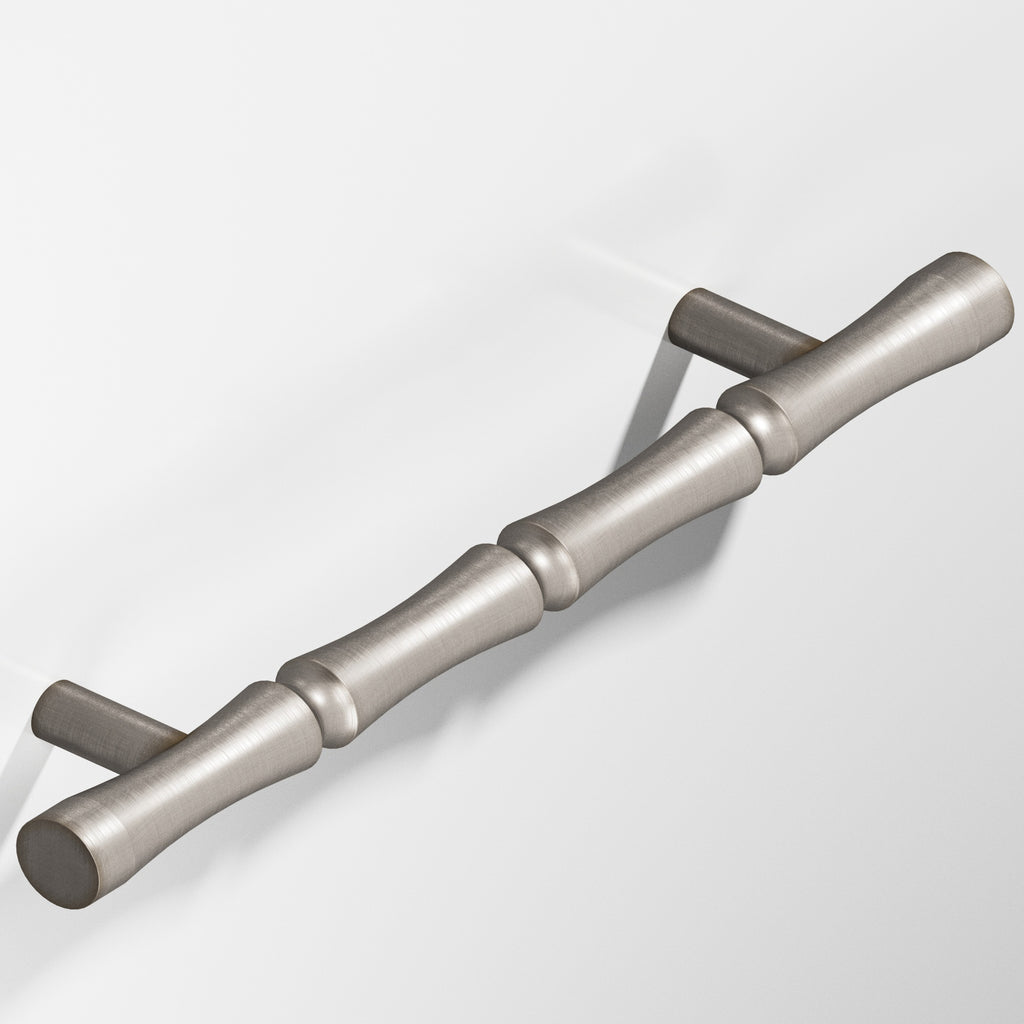 Colonial Bronze Series 260 4.5" Bamboo Cabinet Pull With Straight Posts Pewter / 4.5"