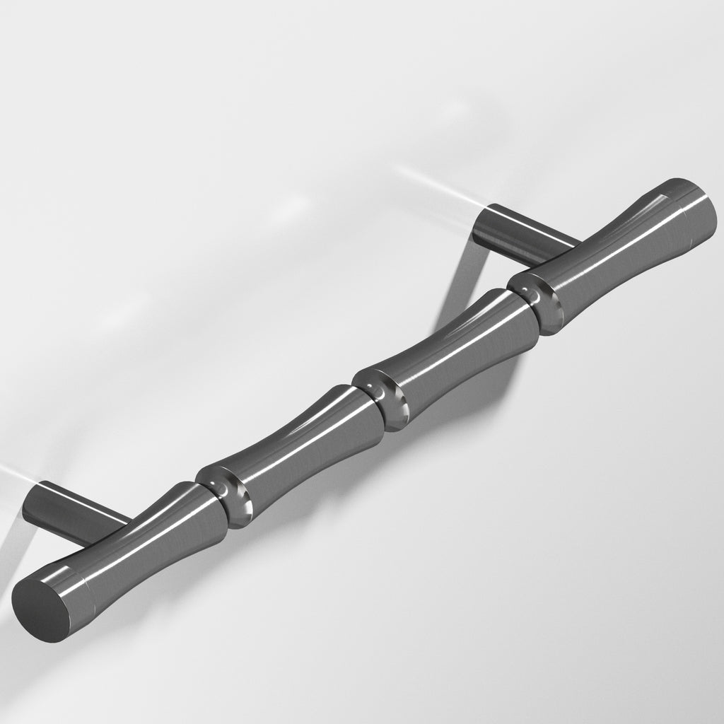 Colonial Bronze Series 260 4.5" Bamboo Cabinet Pull With Straight Posts Graphite / 4.5"