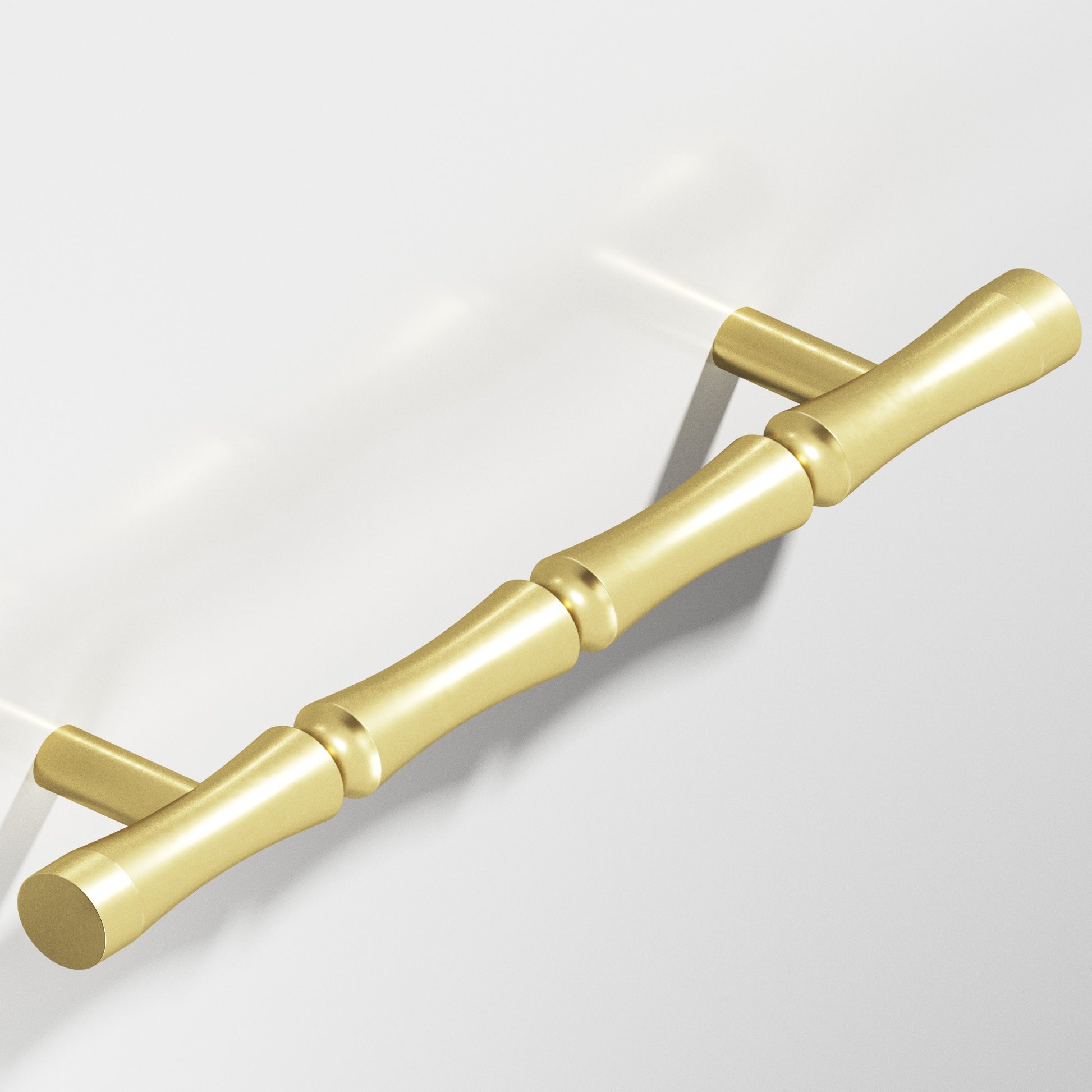 Colonial Bronze Series 261 9.5" Bamboo Appliance Pull With Straight Posts Matte Satin Brass / 9.5"