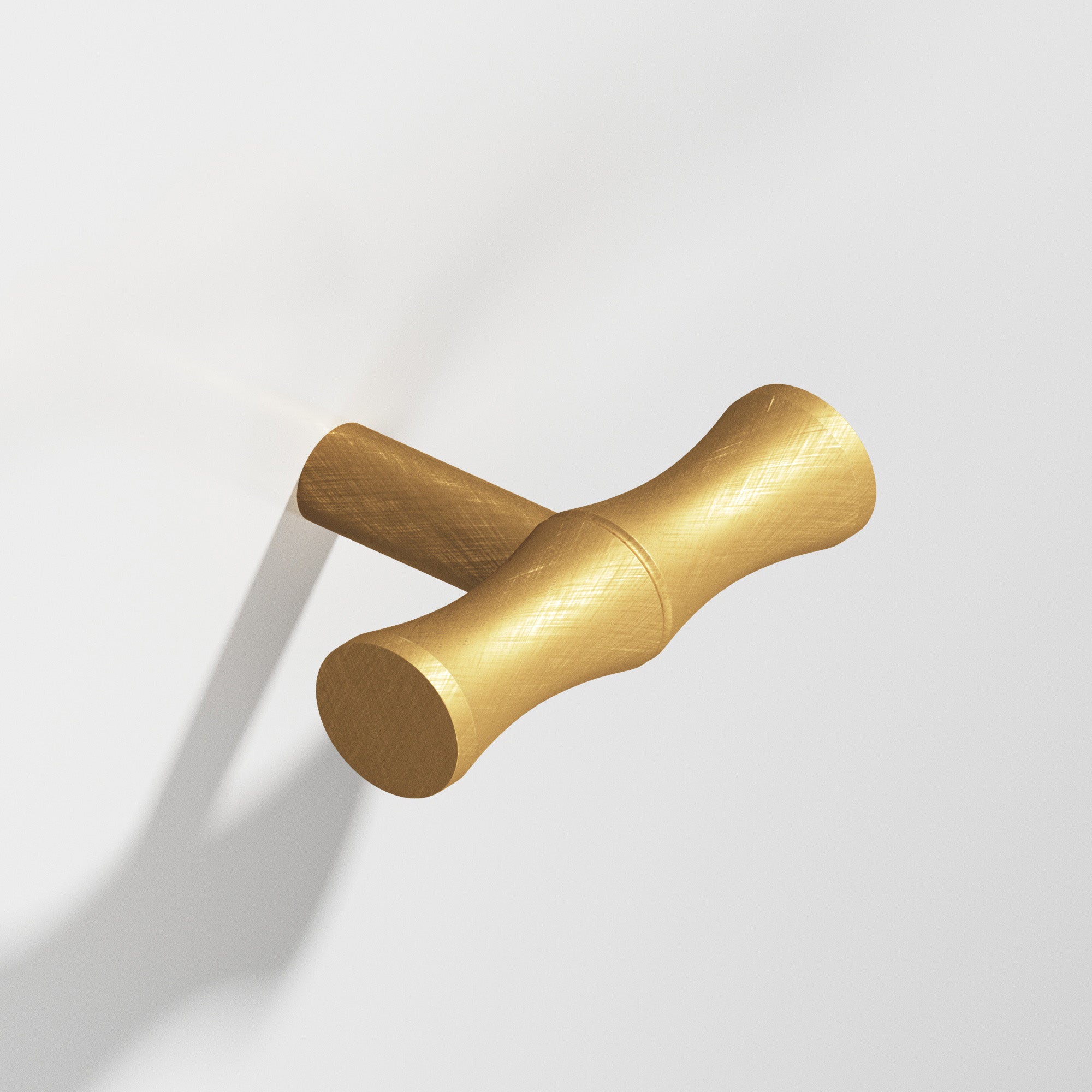 Colonial Bronze Series 263 1.75" Bamboo T-Cabinet Knob With Straight Post Weathered Brass / 1.75"