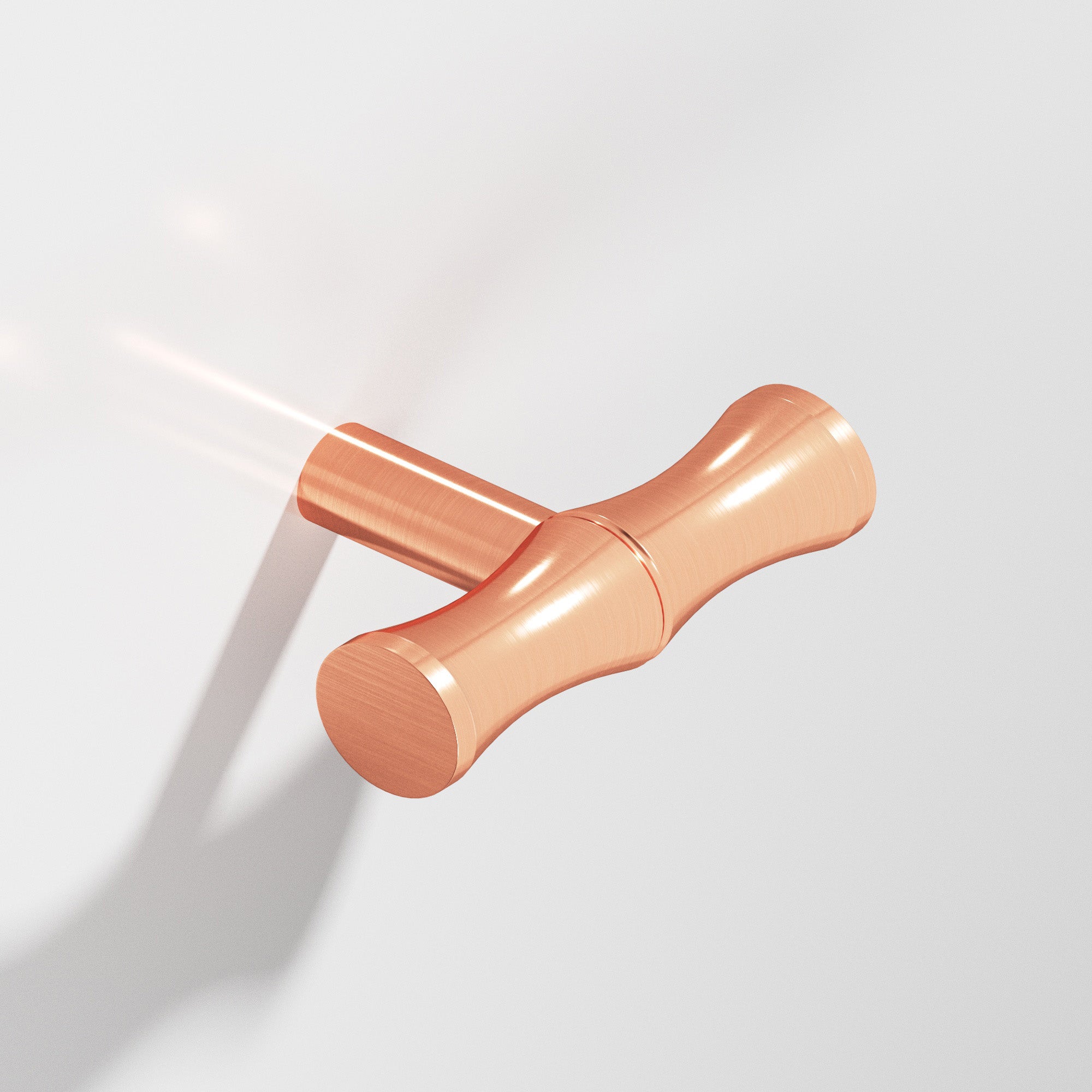 Colonial Bronze Series 263 1.75" Bamboo T-Cabinet Knob With Straight Post Satin Copper / 1.75"