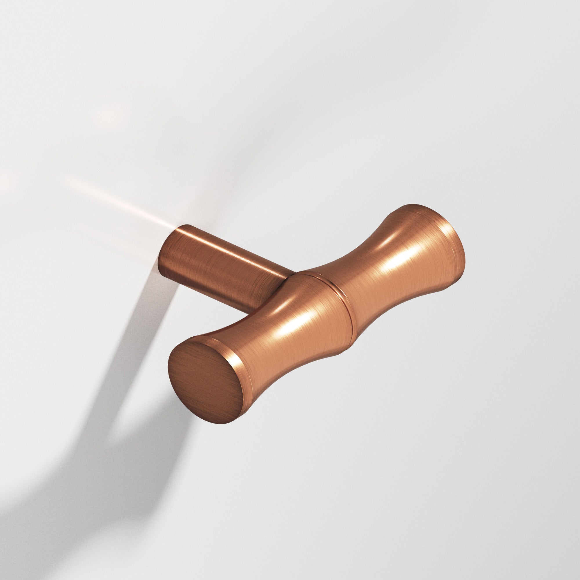 Colonial Bronze Series 263 1.75" Bamboo T-Cabinet Knob With Straight Post Antique Copper / 1.75"