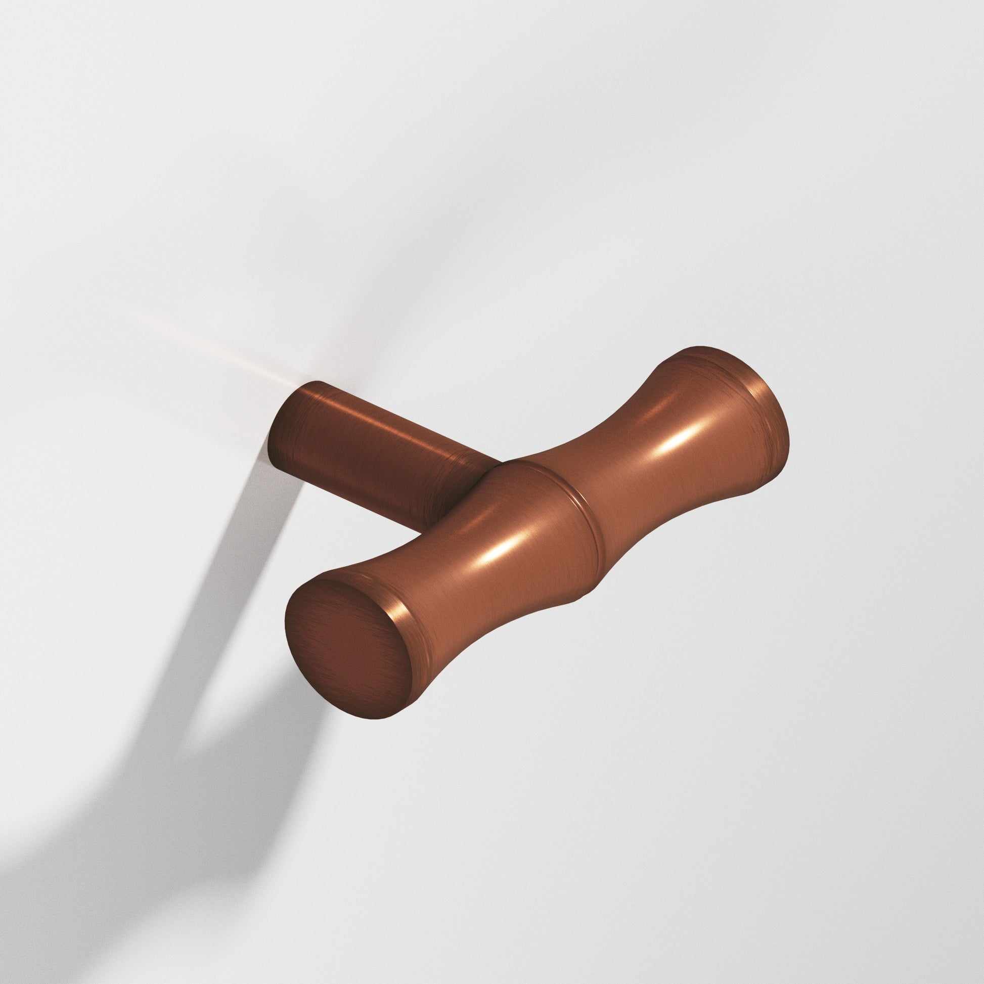 Colonial Bronze Series 263 1.75" Bamboo T-Cabinet Knob With Straight Post Matte Antique Copper / 1.75"