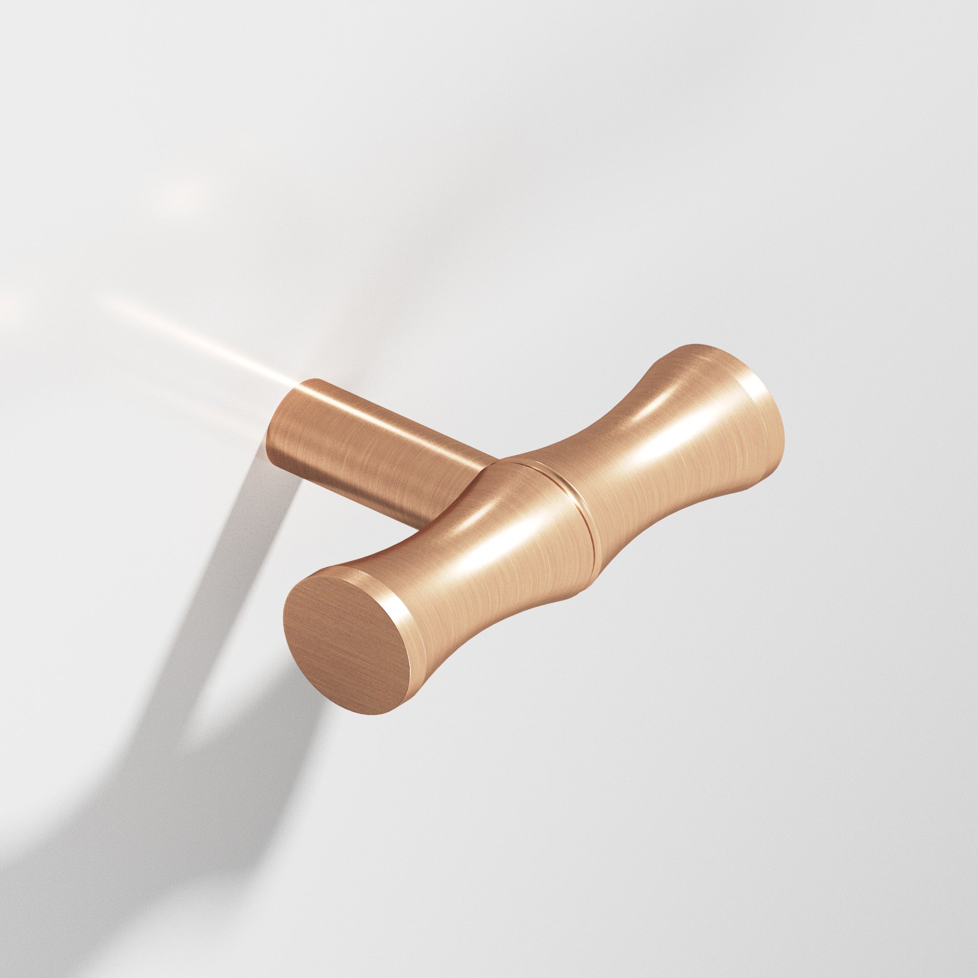 Colonial Bronze Series 263 1.75" Bamboo T-Cabinet Knob With Straight Post Satin Bronze / 1.75"