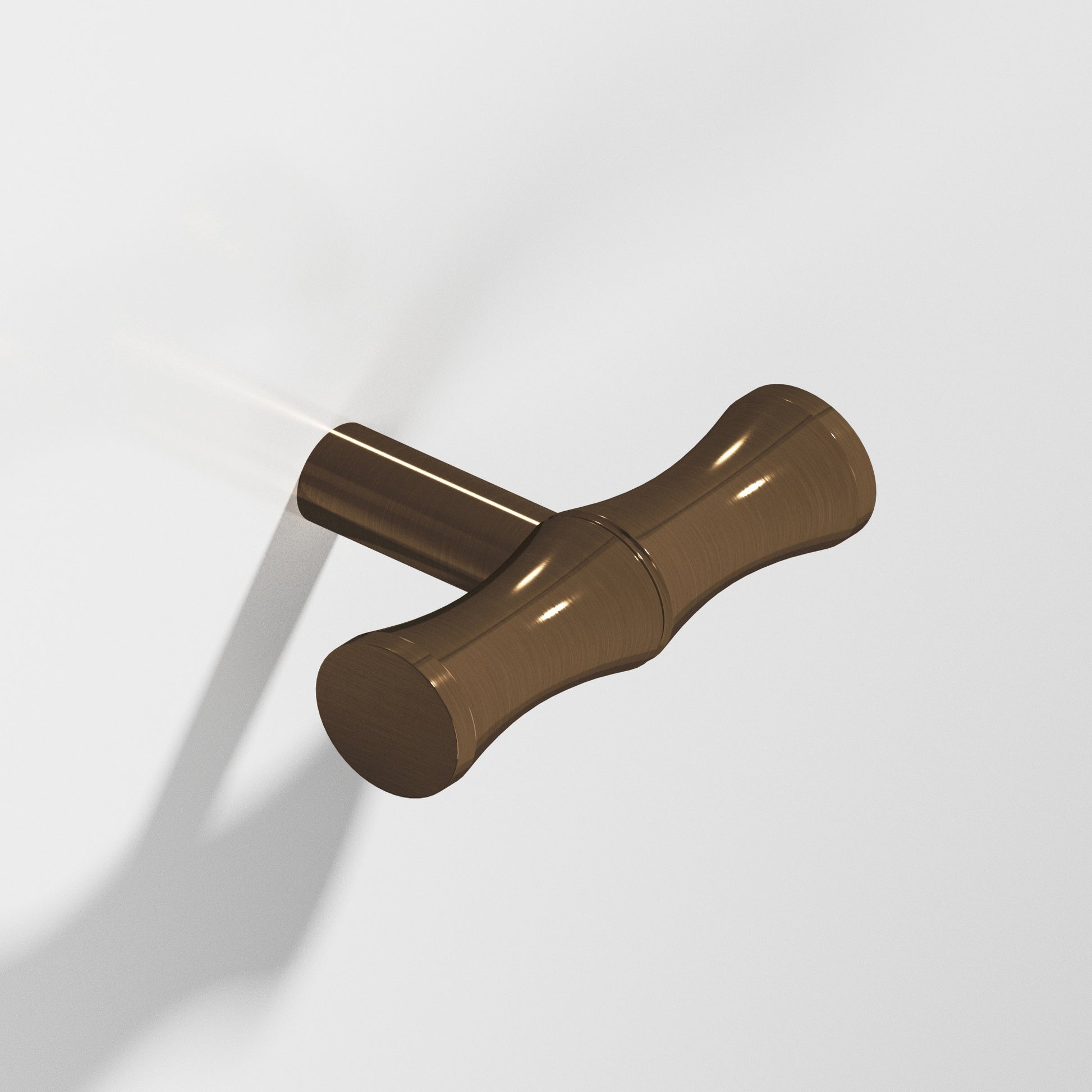 Colonial Bronze Series 263 1.75" Bamboo T-Cabinet Knob With Straight Post Light Statuary Bronze / 1.75"