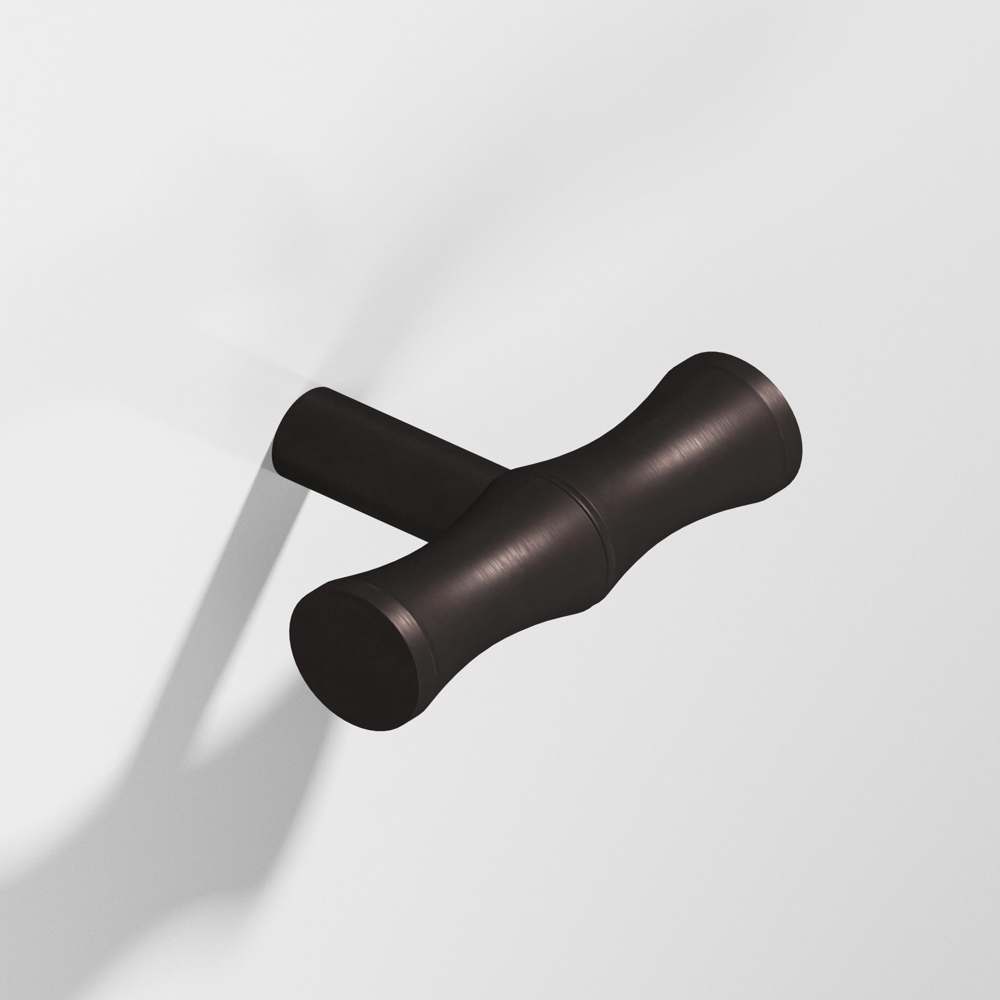 Colonial Bronze Series 263 1.75" Bamboo T-Cabinet Knob With Straight Post Matte Dark Statuary Bronze / 1.75"