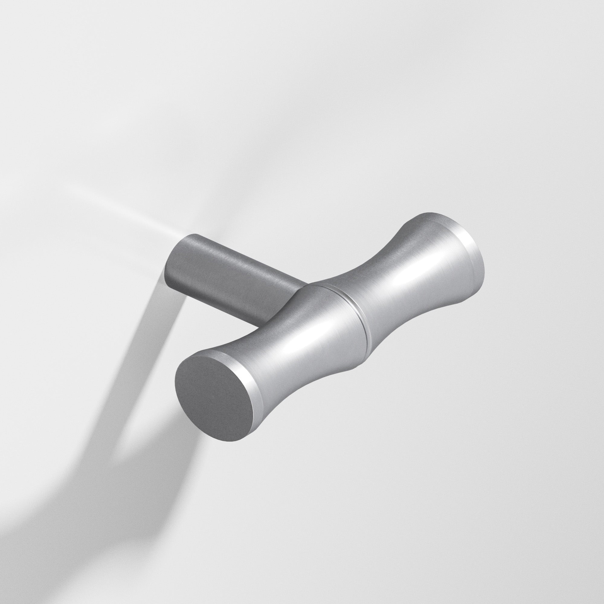 Colonial Bronze Series 263 1.75" Bamboo T-Cabinet Knob With Straight Post Matte Satin Chrome / 1.75"