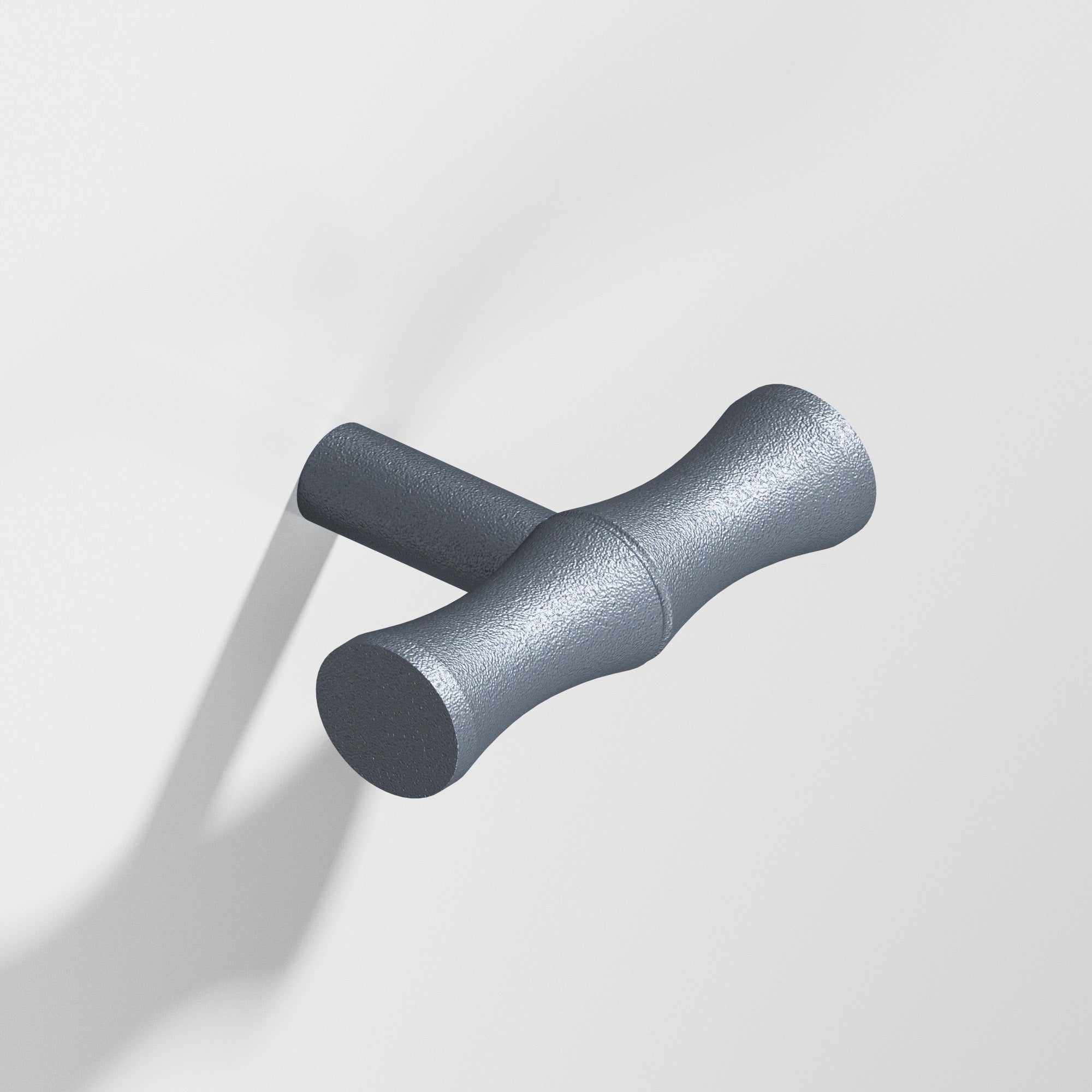 Colonial Bronze Series 263 1.75" Bamboo T-Cabinet Knob With Straight Post Frost Chrome™ / 1.75"