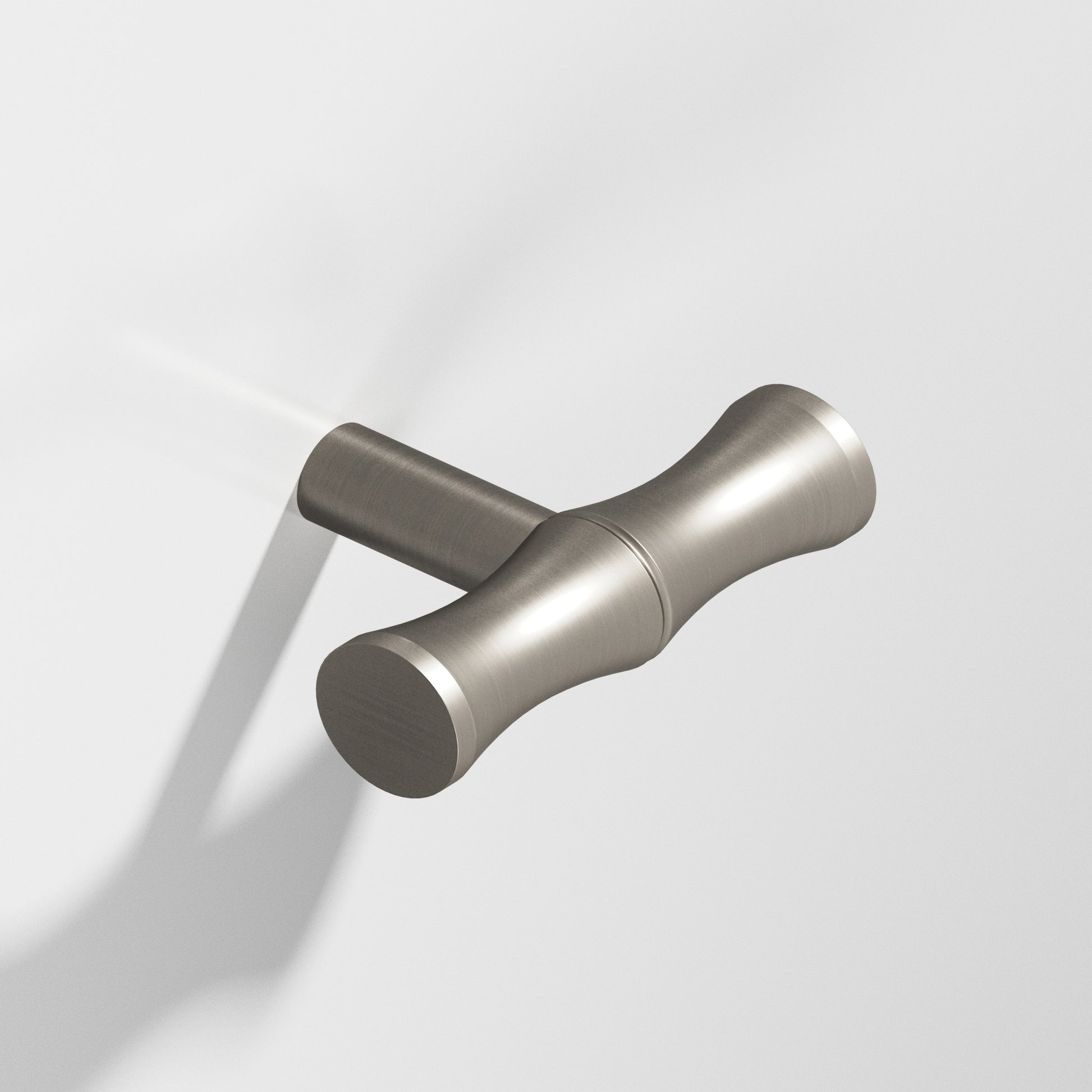 Colonial Bronze Series 263 1.75" Bamboo T-Cabinet Knob With Straight Post Matte Pewter / 1.75"