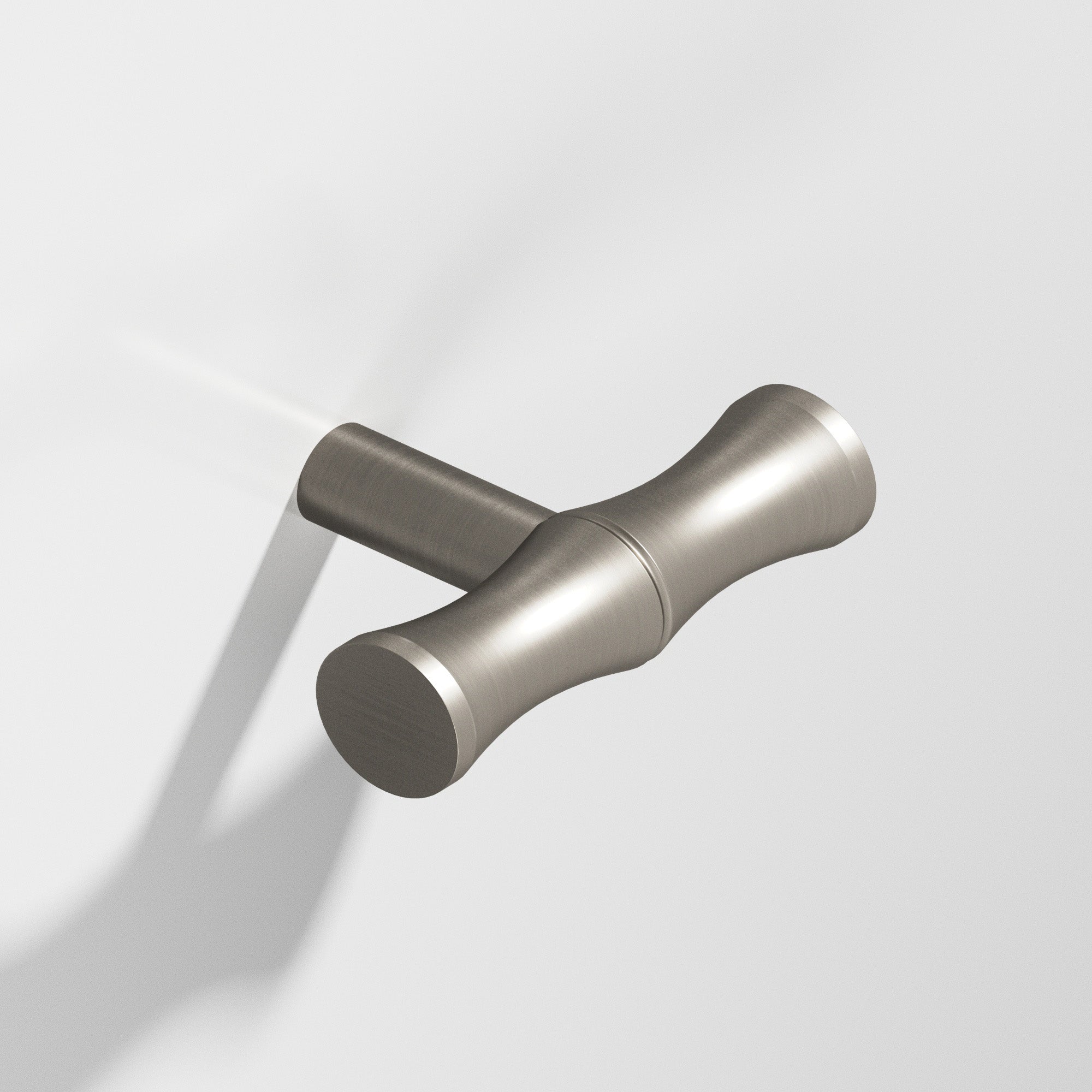 Colonial Bronze Series 263 1.75" Bamboo T-Cabinet Knob With Straight Post Matte Pewter / 1.75"