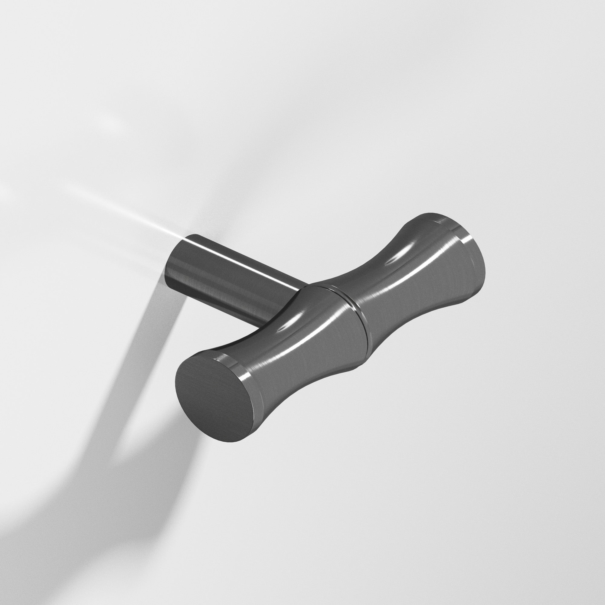 Colonial Bronze Series 263 1.75" Bamboo T-Cabinet Knob With Straight Post Graphite / 1.75"