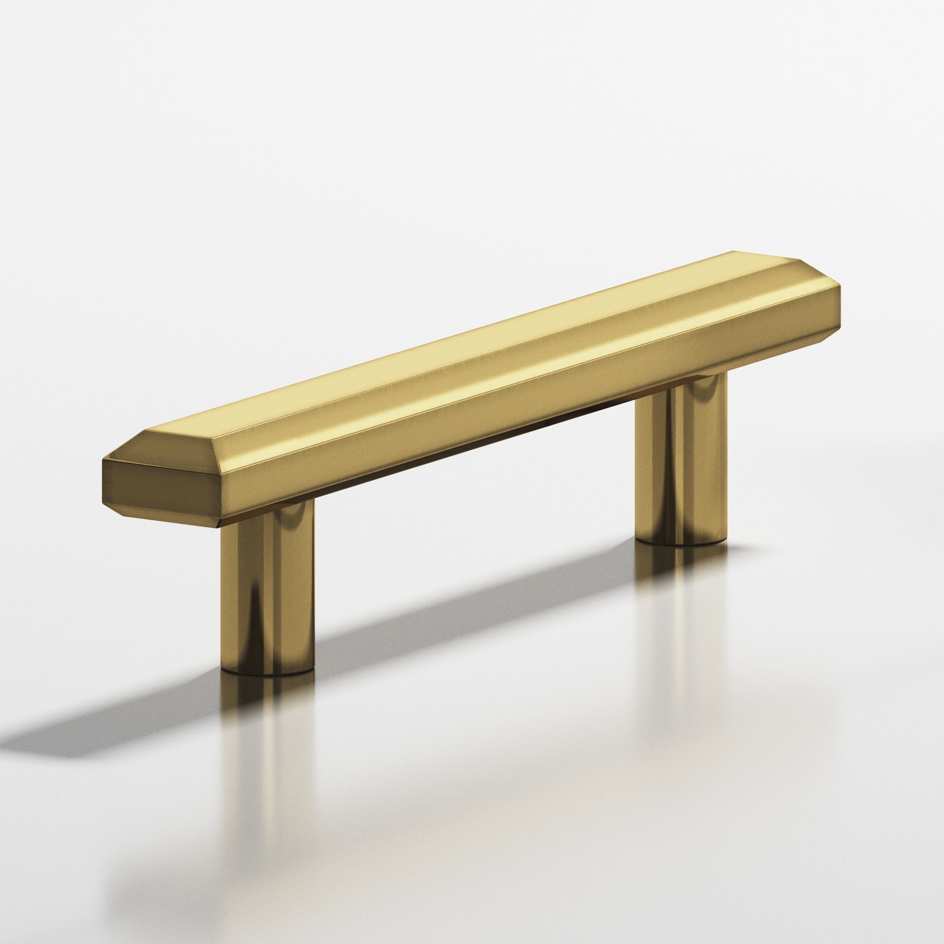 Colonial Bronze Series 275 8" Rectangular Beveled Appliance Pull With Straight Posts Antique Bronze / 8"