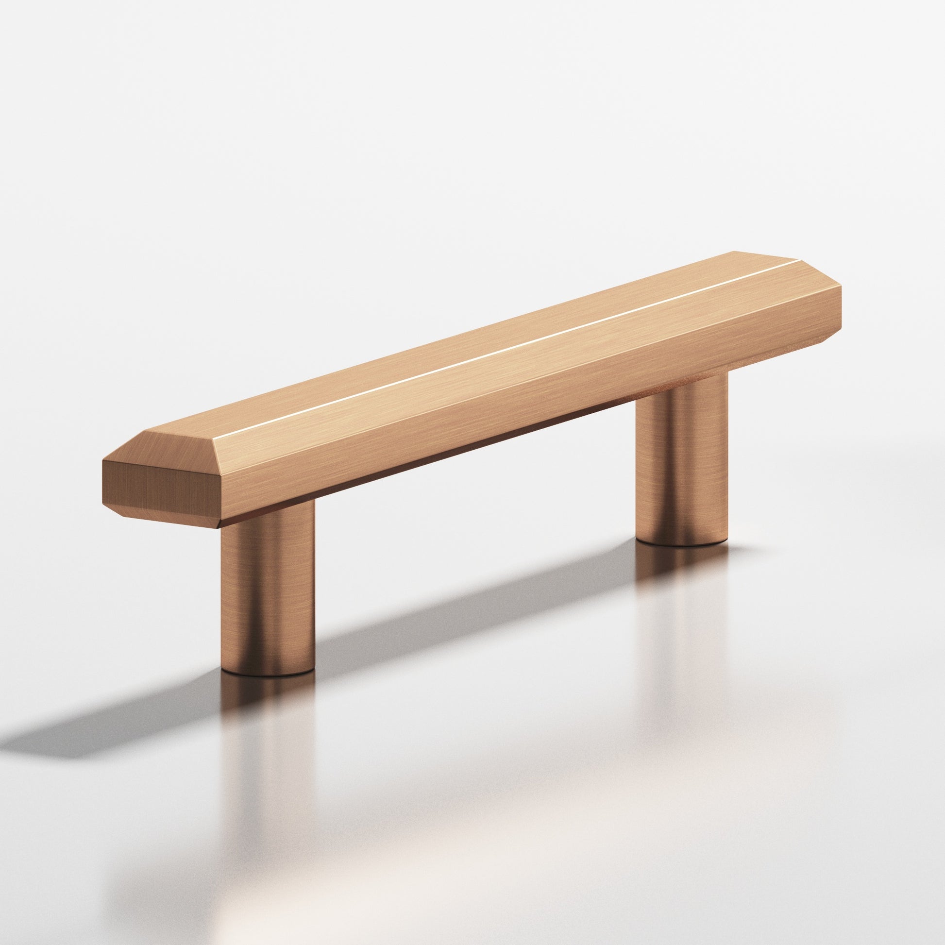 Colonial Bronze Series 275 18" Rectangular Beveled Appliance Pull With Straight Posts Satin Bronze / 18"