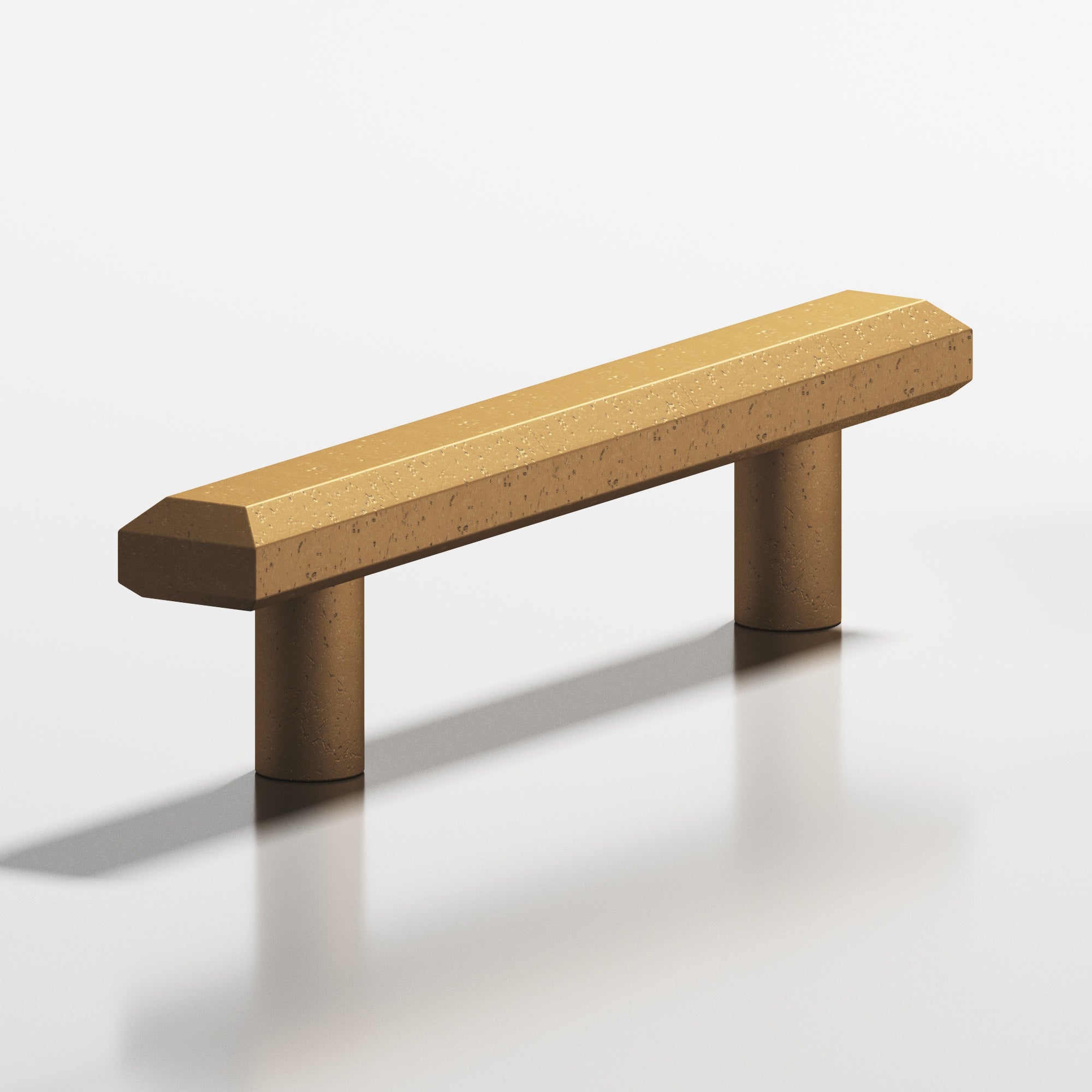 Colonial Bronze Series 275 12" Rectangular Beveled Appliance Pull With Straight Posts Distressed Light Statuary Bronze / 12"