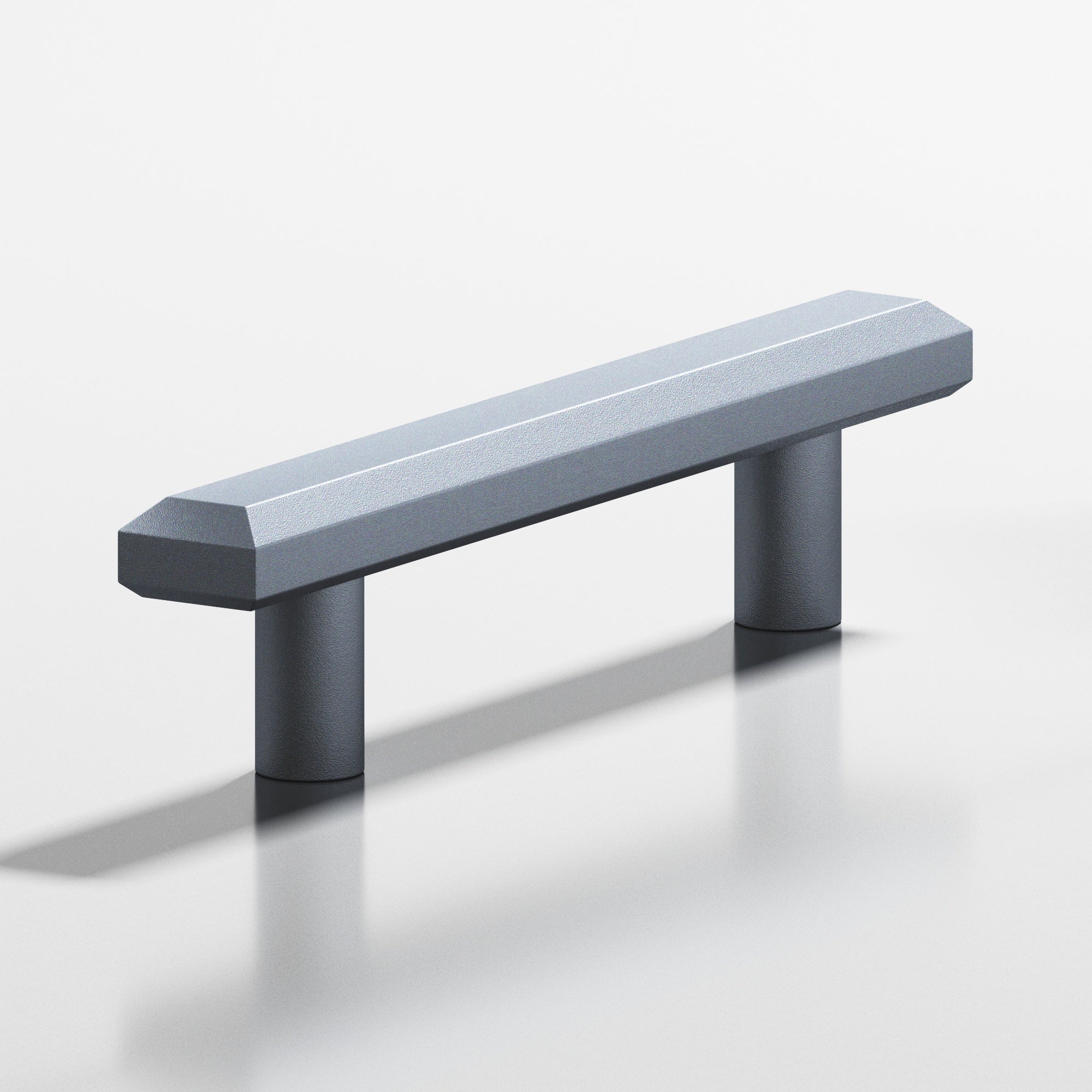 Colonial Bronze Series 275 8" Rectangular Beveled Appliance Pull With Straight Posts Frost Chrome™ / 8"