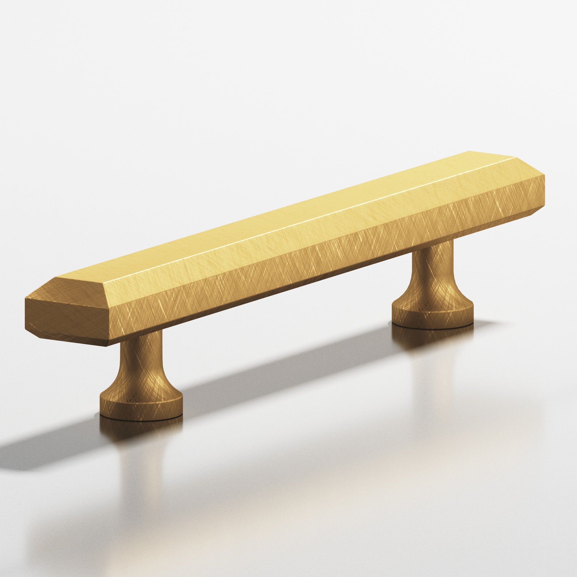 Colonial Bronze Series 276 18" Rectangular Beveled Appliance Pull With Flared Posts Weathered Brass / 18"