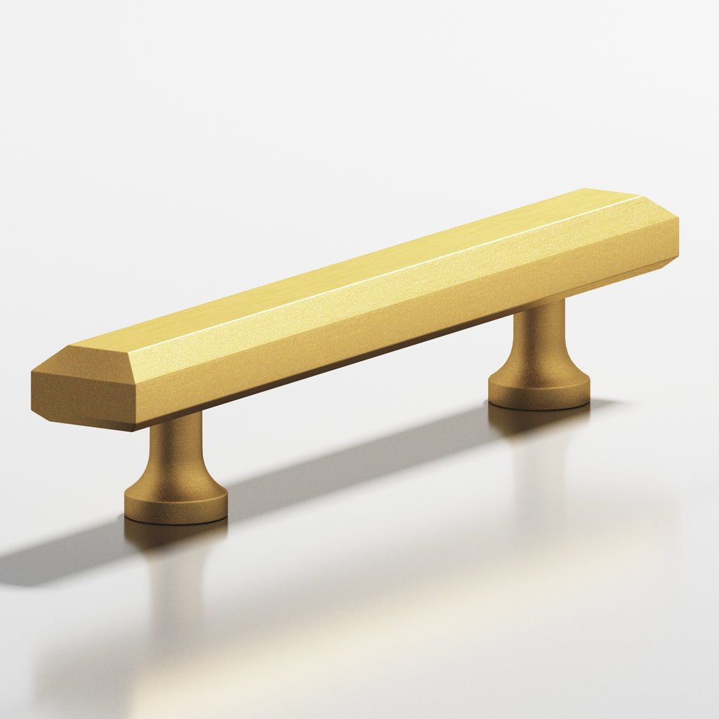 Colonial Bronze Series 272 8" Rectangular Beveled Cabinet Pull With Flared Posts Frost Brass™ / 8"
