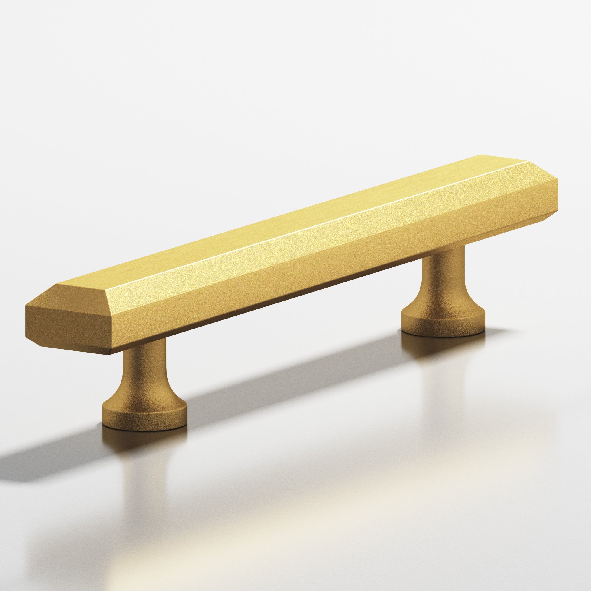 Colonial Bronze Series 273 6" Rectangular Beveled Cabinet Pull With Flared Posts Frost Brass™ / 6"