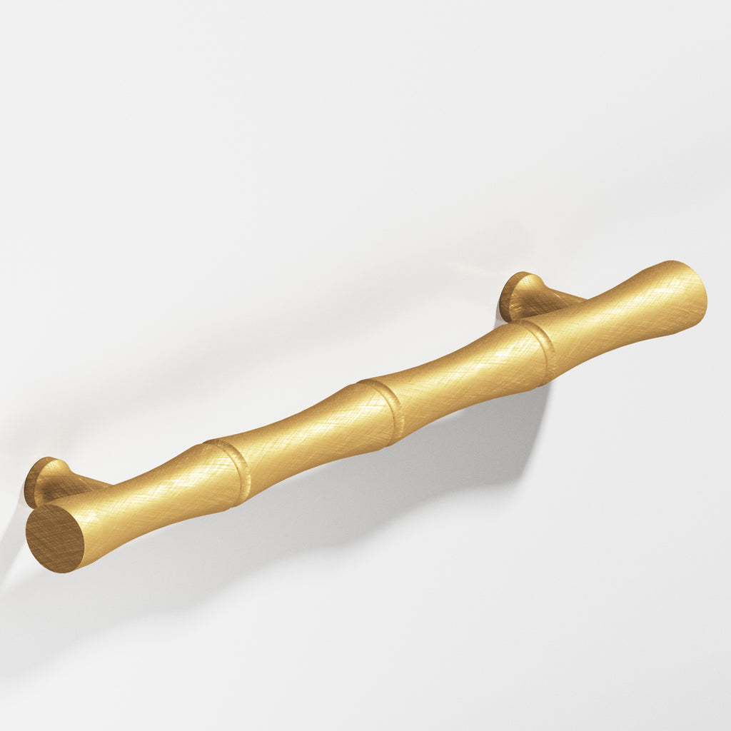 Colonial Bronze Series 280 3" Bamboo Cabinet Pull With Flared Posts Weathered Brass / 3"