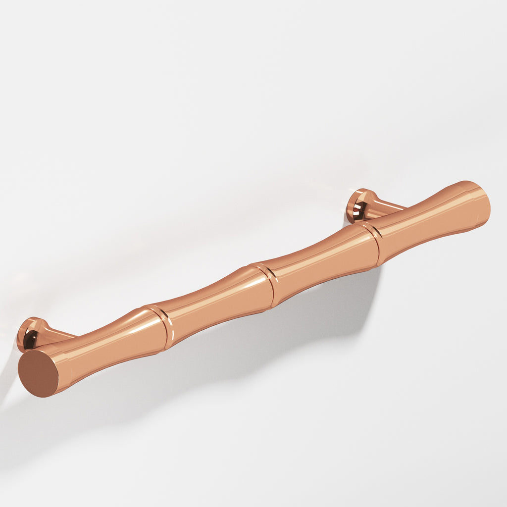 Colonial Bronze Series 280 3" Bamboo Cabinet Pull With Flared Posts Polished Copper / 3"