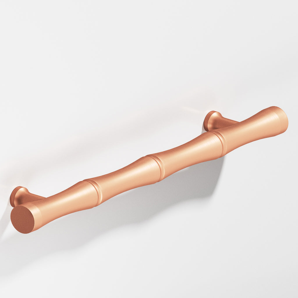 Colonial Bronze Series 280 3" Bamboo Cabinet Pull With Flared Posts Matte Satin Copper / 3"