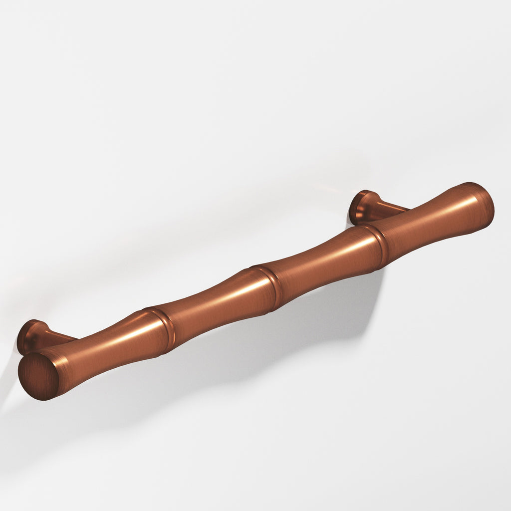 Colonial Bronze Series 280 3" Bamboo Cabinet Pull With Flared Posts Matte Antique Copper / 3"