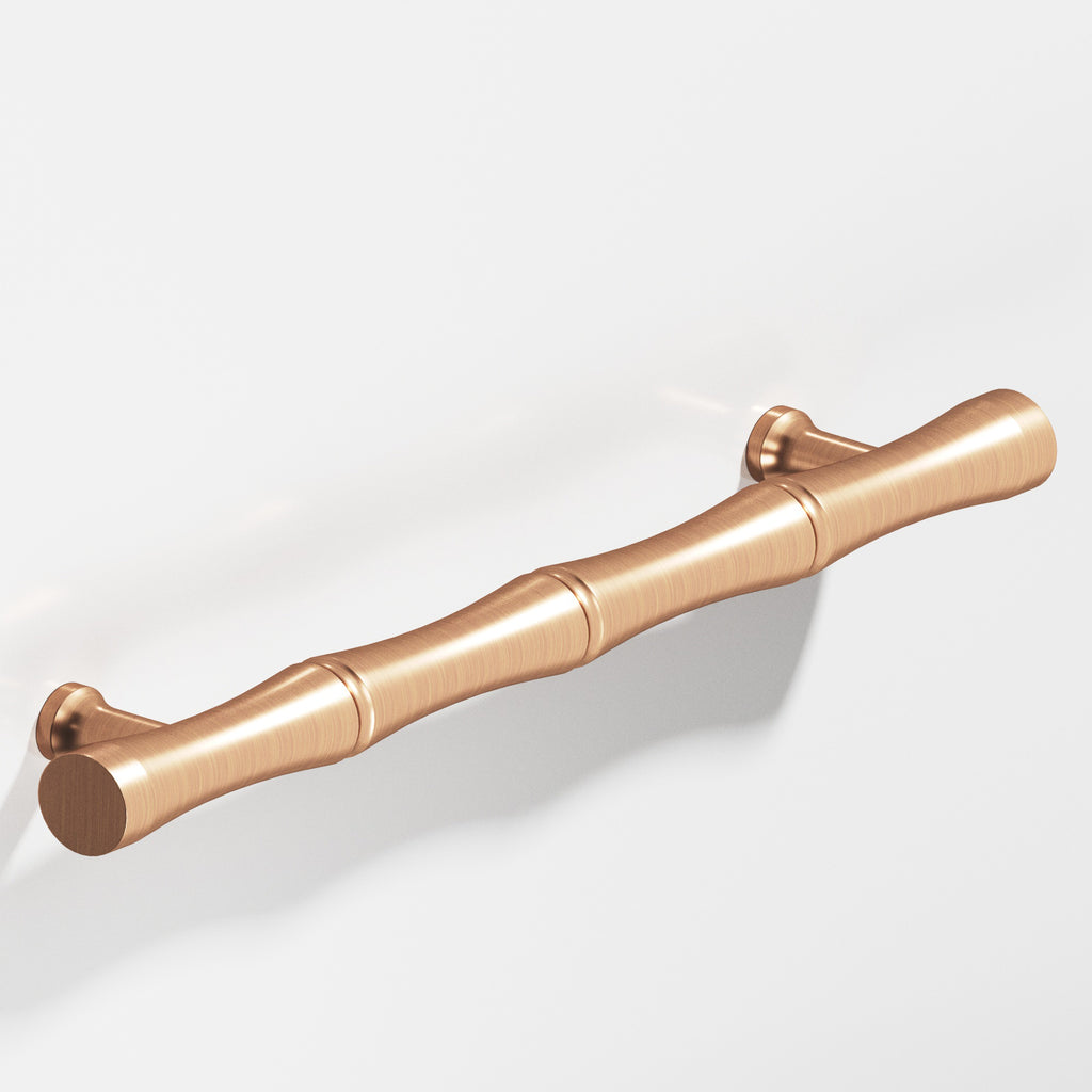 Colonial Bronze Series 280 3" Bamboo Cabinet Pull With Flared Posts Satin Bronze / 3"