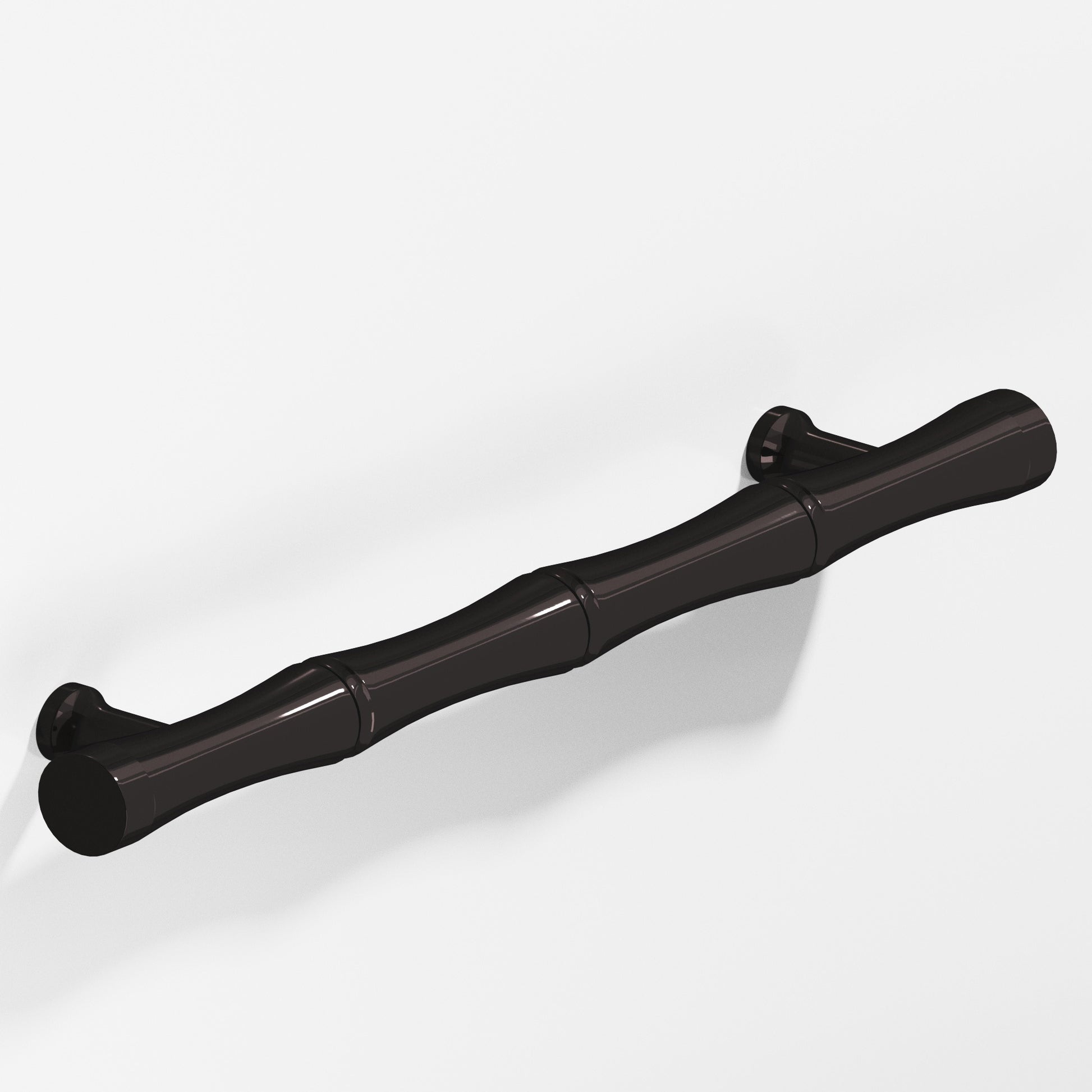 Colonial Bronze Series 282 9.5" Bamboo Appliance Pull With Flared Posts Satin Black / 9.5"