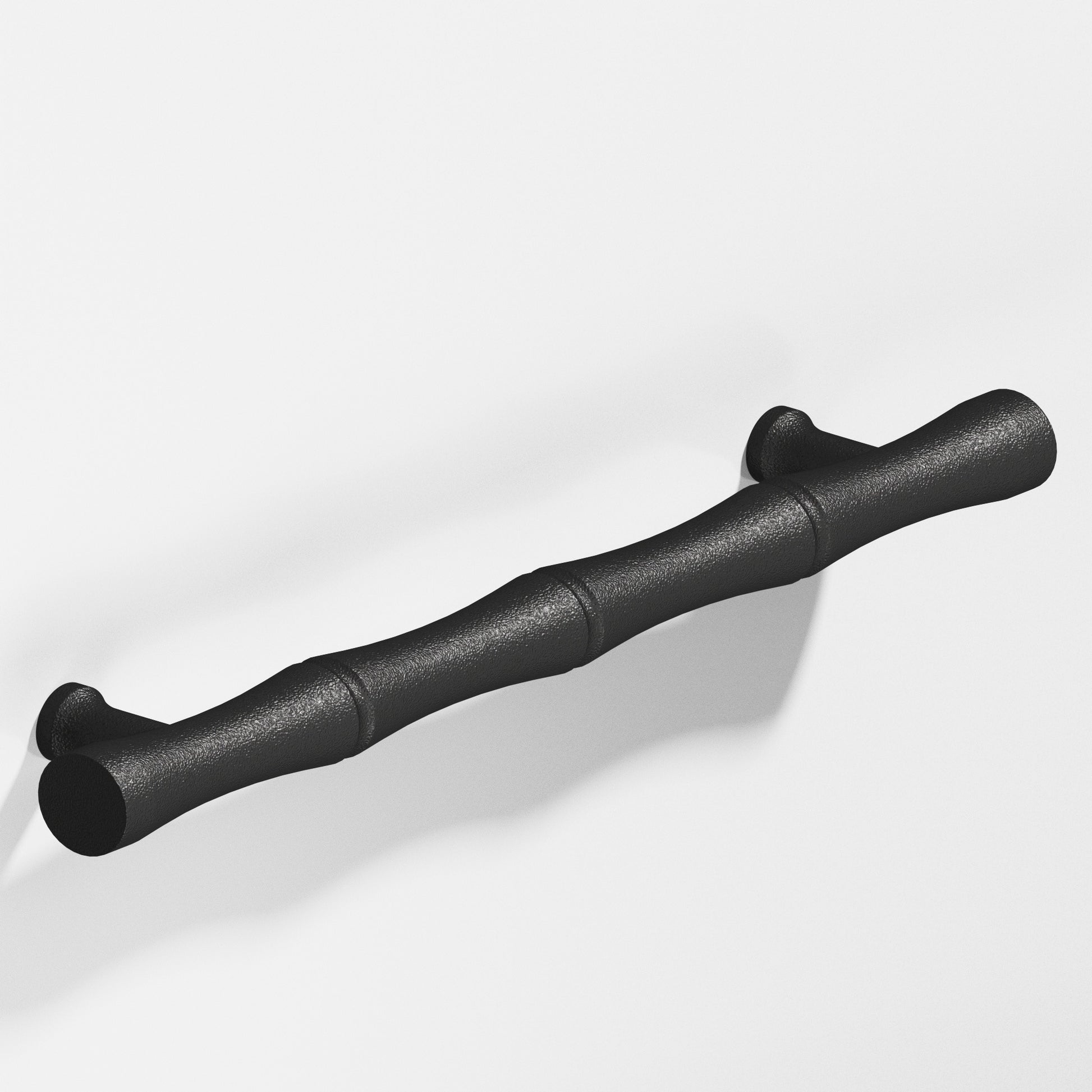 Colonial Bronze Series 280 4.5" Bamboo Cabinet Pull With Flared Posts Frost Black™ / 4.5"