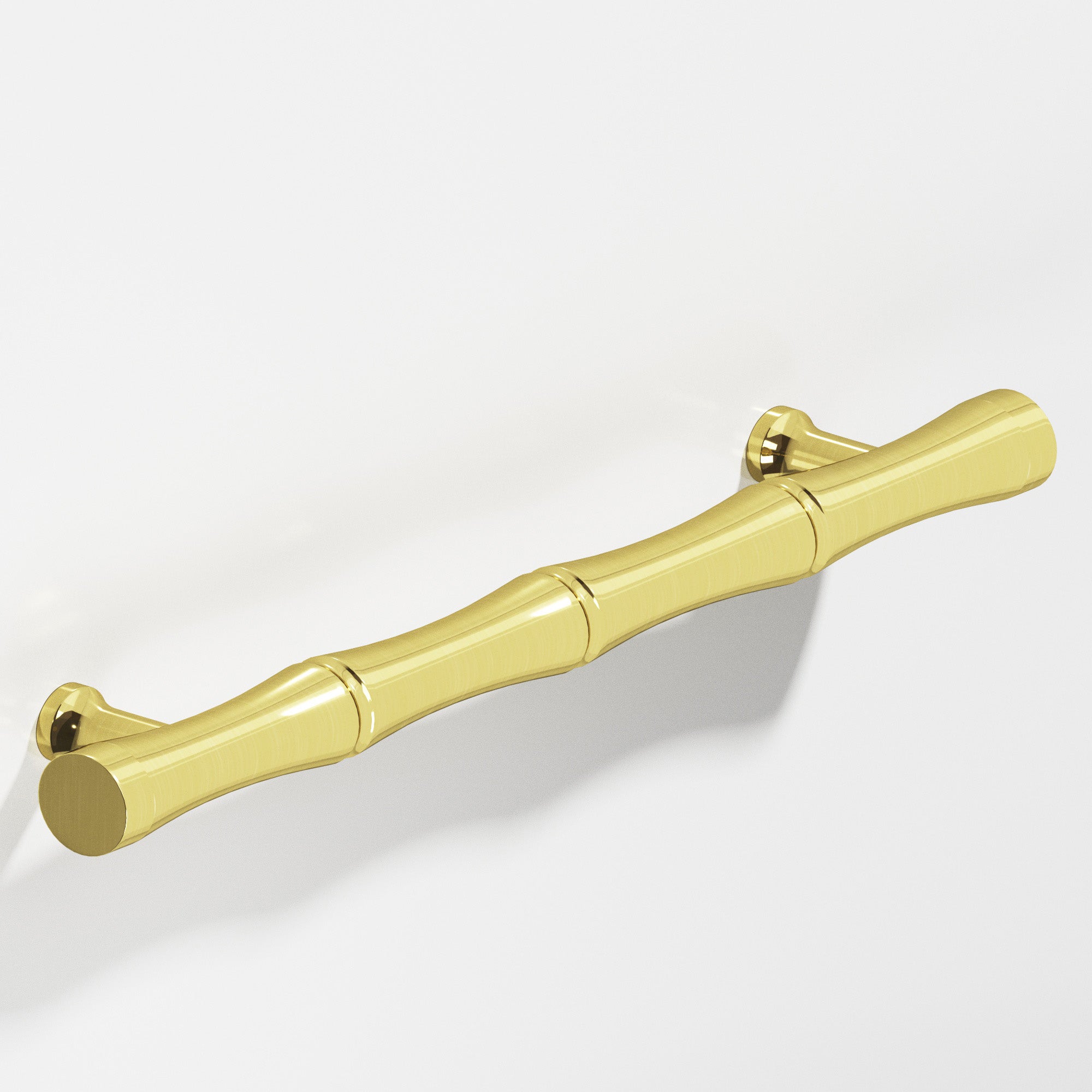 Colonial Bronze Series 281 9.5" Bamboo Appliance Pull Door Pull With Flared Posts Unlacquered Polished Brass / 9.5"