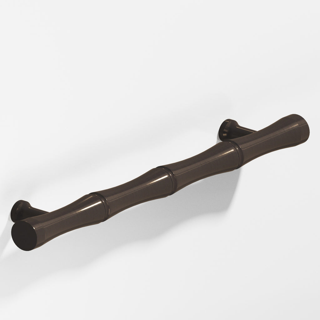 Colonial Bronze Series 280 3" Bamboo Cabinet Pull With Flared Posts Dark Statuary Bronze / 3"
