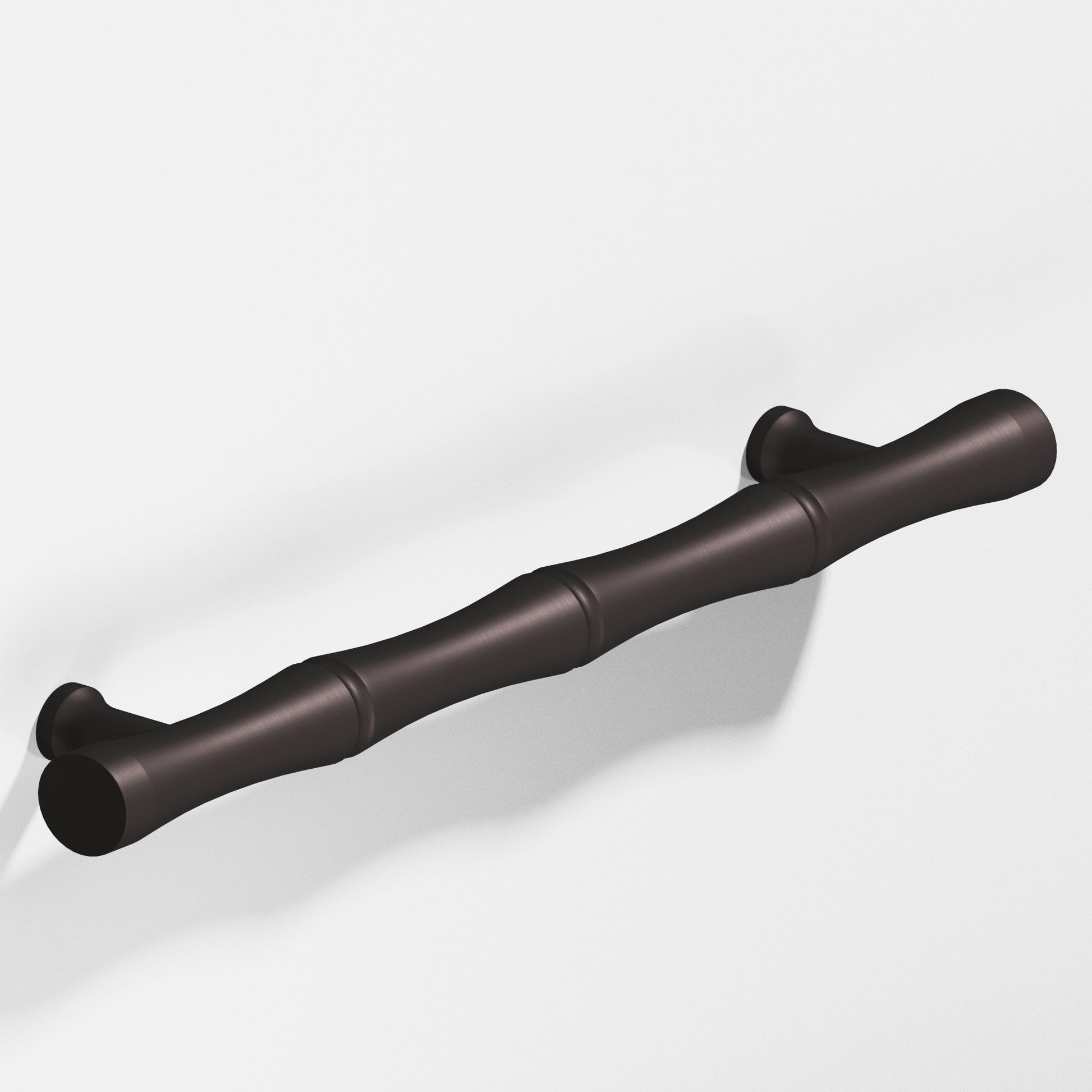 Colonial Bronze Series 280 4.5" Bamboo Cabinet Pull With Flared Posts Matte Dark Statuary Bronze / 4.5"