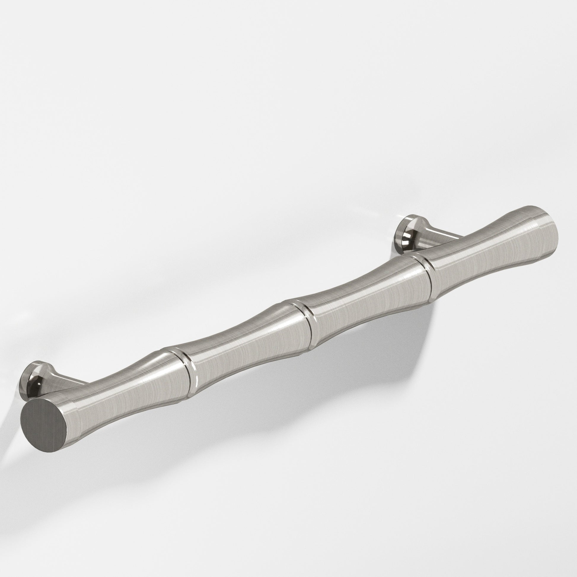 Colonial Bronze Series 280 4.5" Bamboo Cabinet Pull With Flared Posts Nickel Stainless / 4.5"