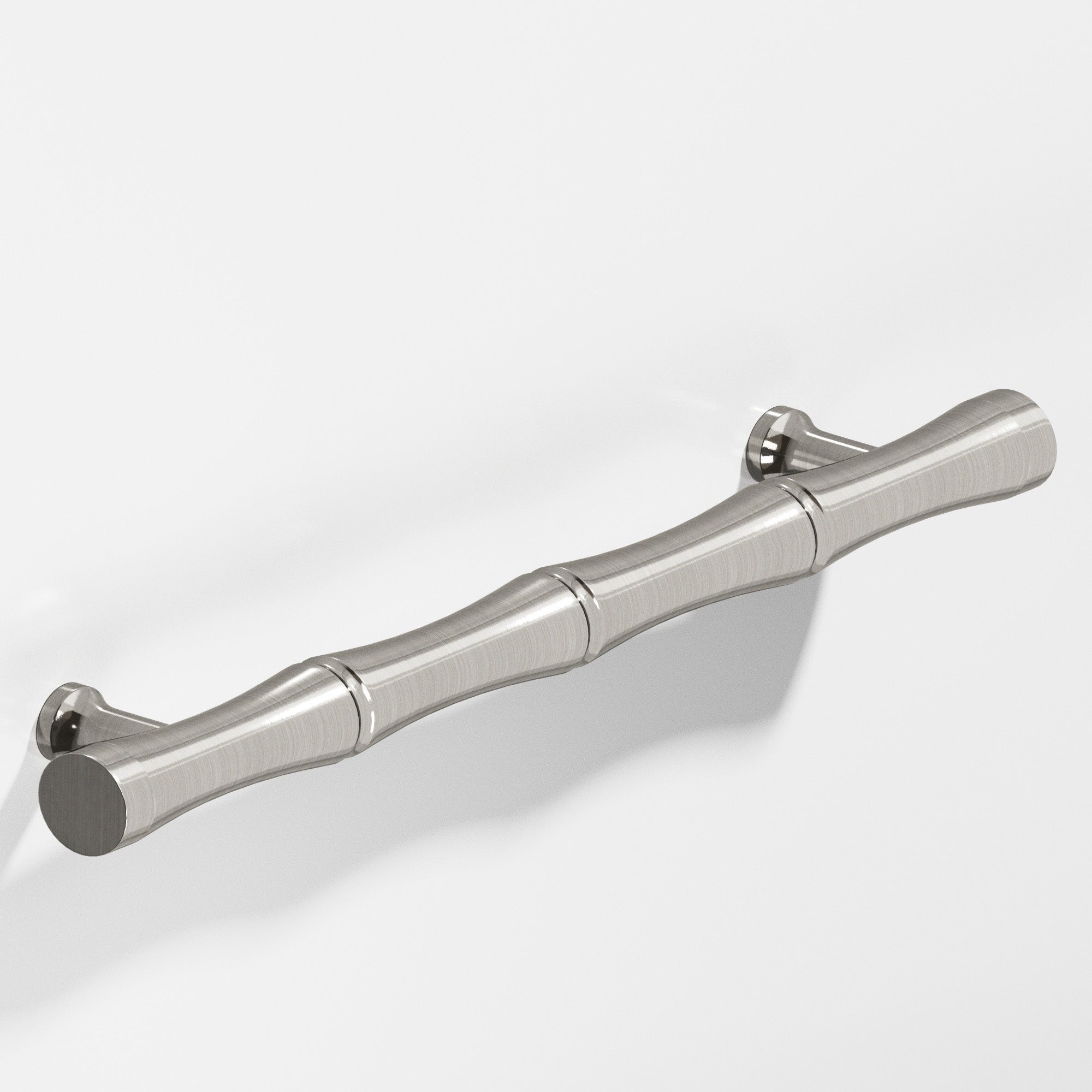 Colonial Bronze Series 280 4.5" Bamboo Cabinet Pull With Flared Posts Nickel Stainless / 4.5"