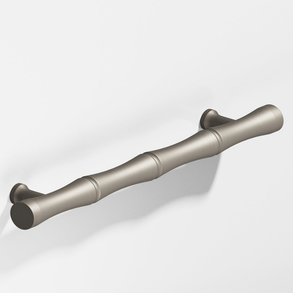 Colonial Bronze Series 280 3" Bamboo Cabinet Pull With Flared Posts Matte Pewter / 3"
