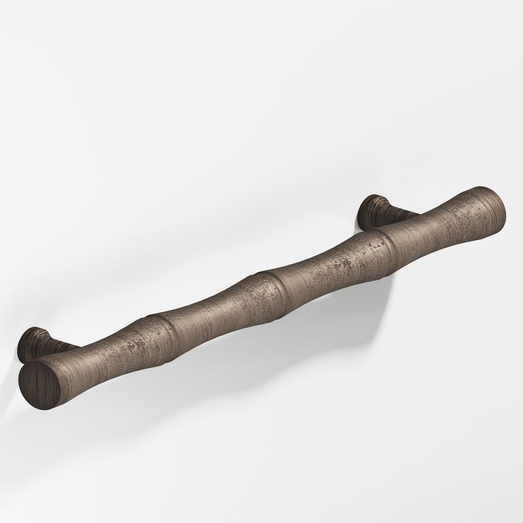 Colonial Bronze Series 280 3" Bamboo Cabinet Pull With Flared Posts Distressed Pewter / 3"