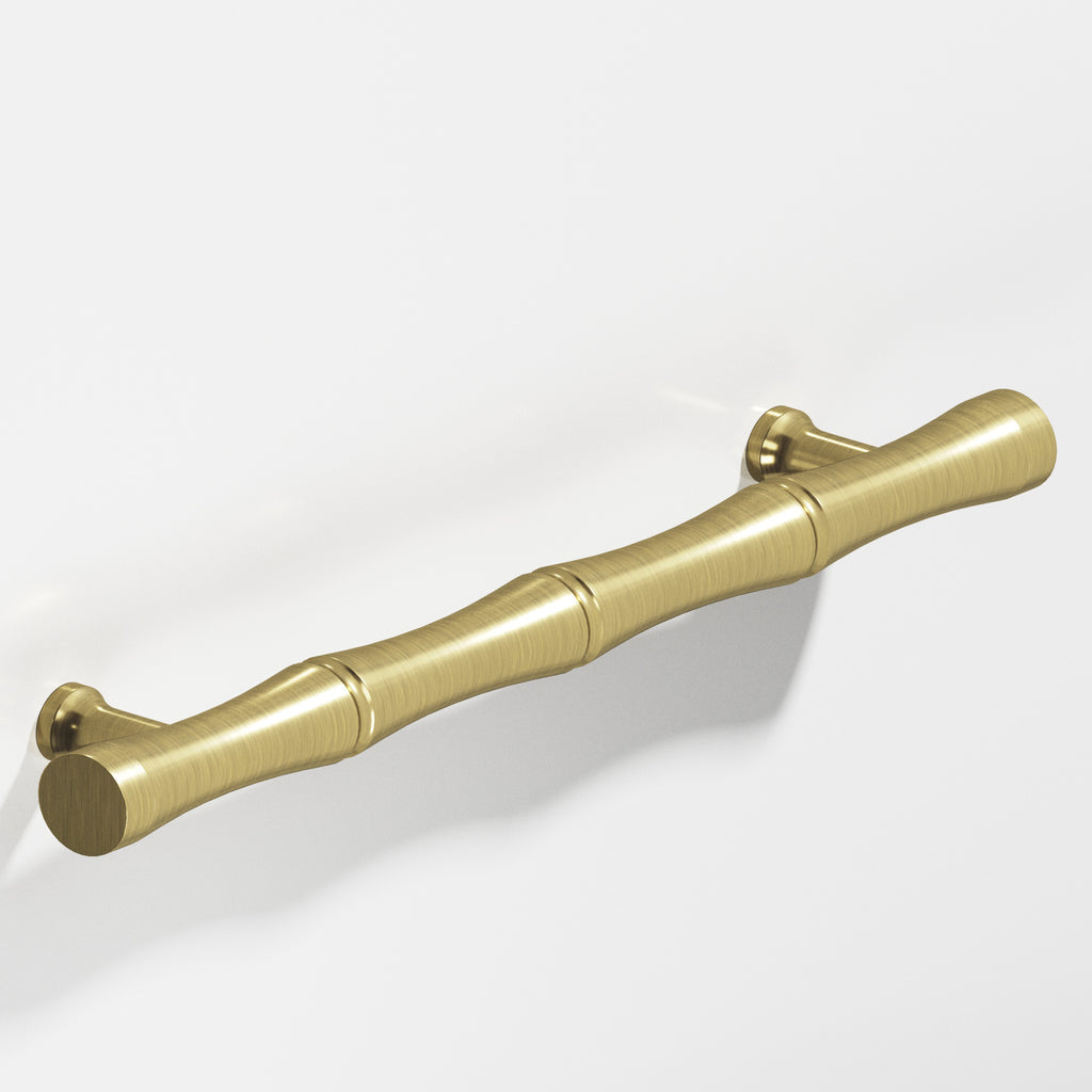 Colonial Bronze Series 280 3" Bamboo Cabinet Pull With Flared Posts Antique Brass / 3"