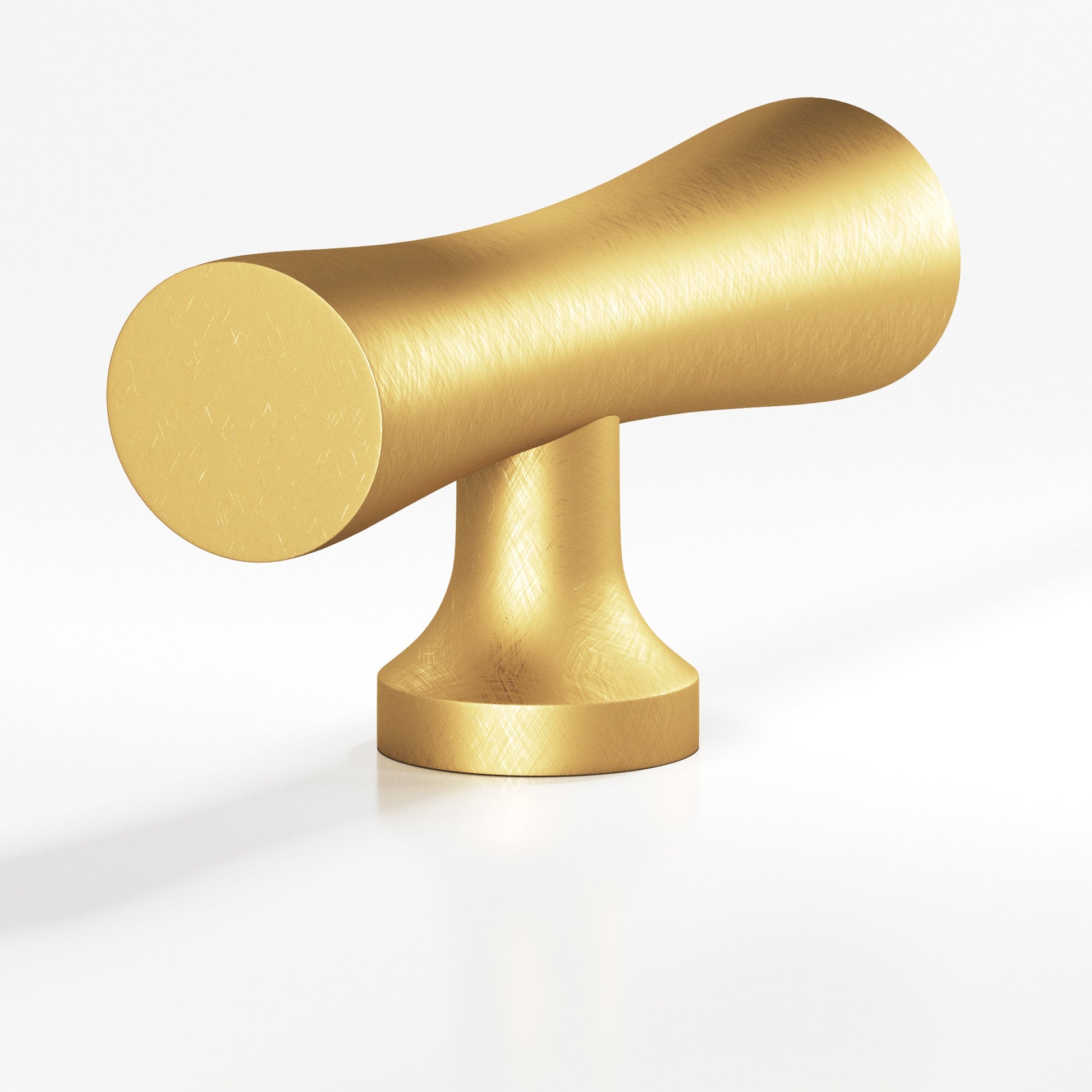 Colonial Bronze Series 290 2" Hourglass Cabinet T-Knob With Flared Post Weathered Brass / 2"