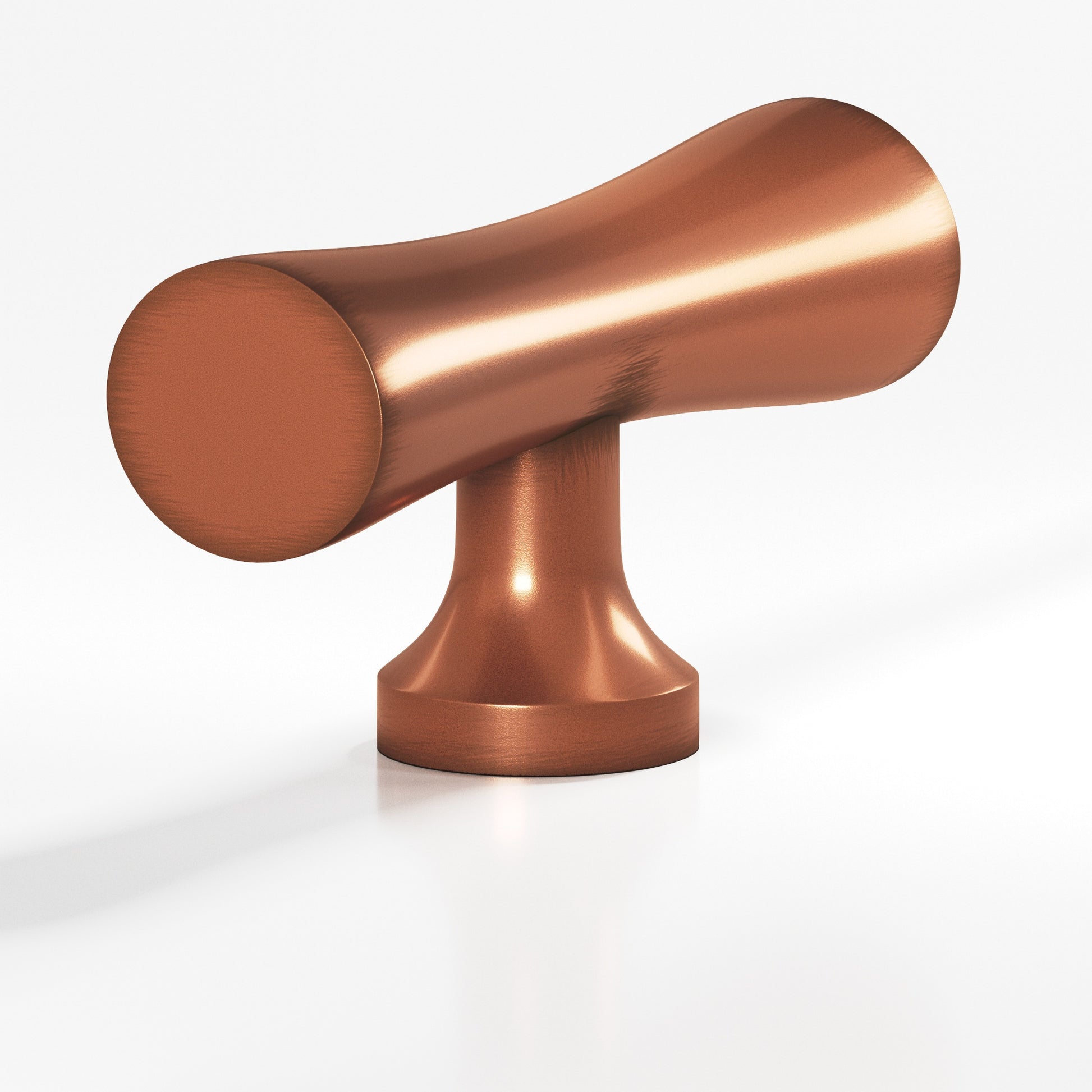 Colonial Bronze Series 290 2" Hourglass Cabinet T-Knob With Flared Post Matte Antique Copper / 2"