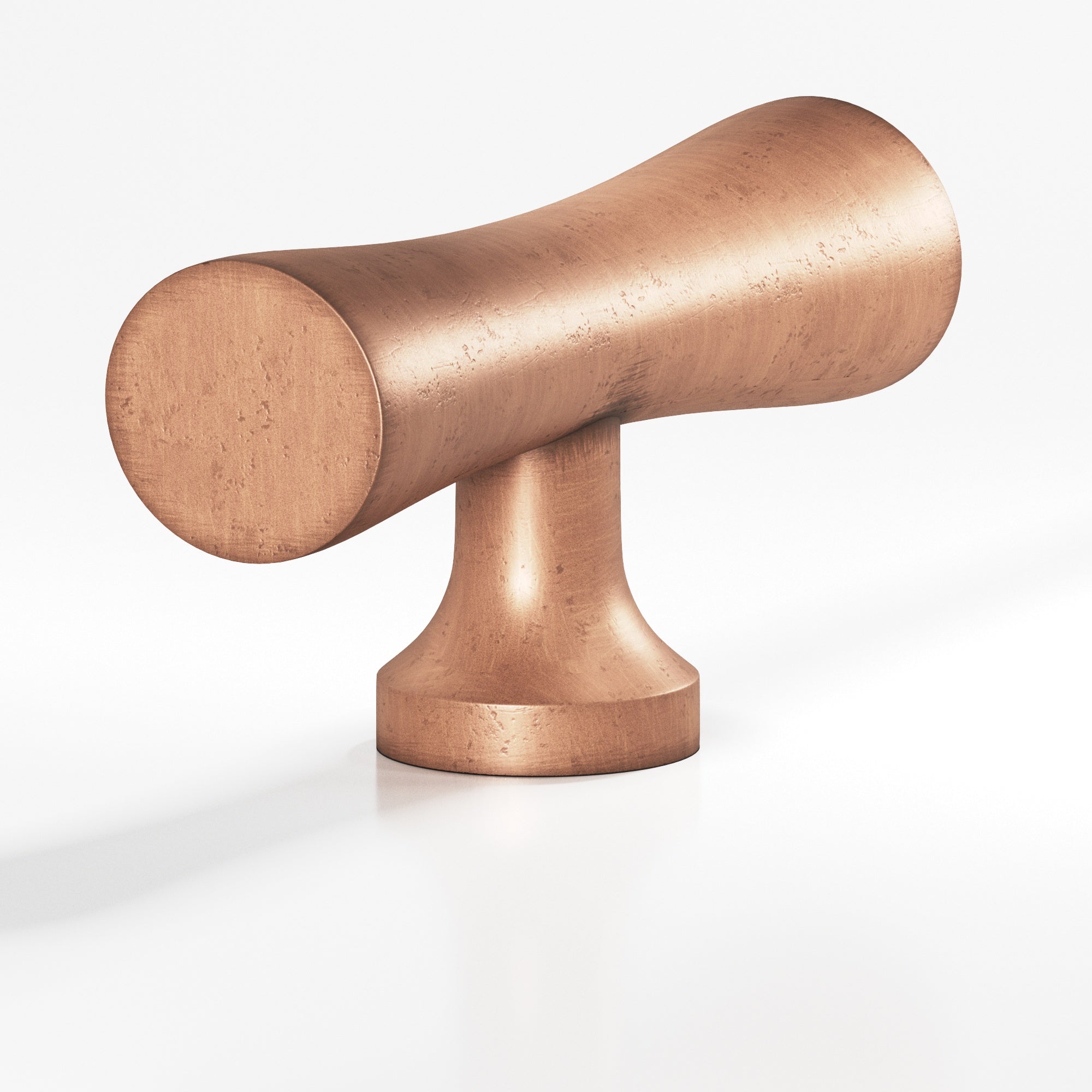Colonial Bronze Series 290 2" Hourglass Cabinet T-Knob With Flared Post Distressed Antique Copper / 2"