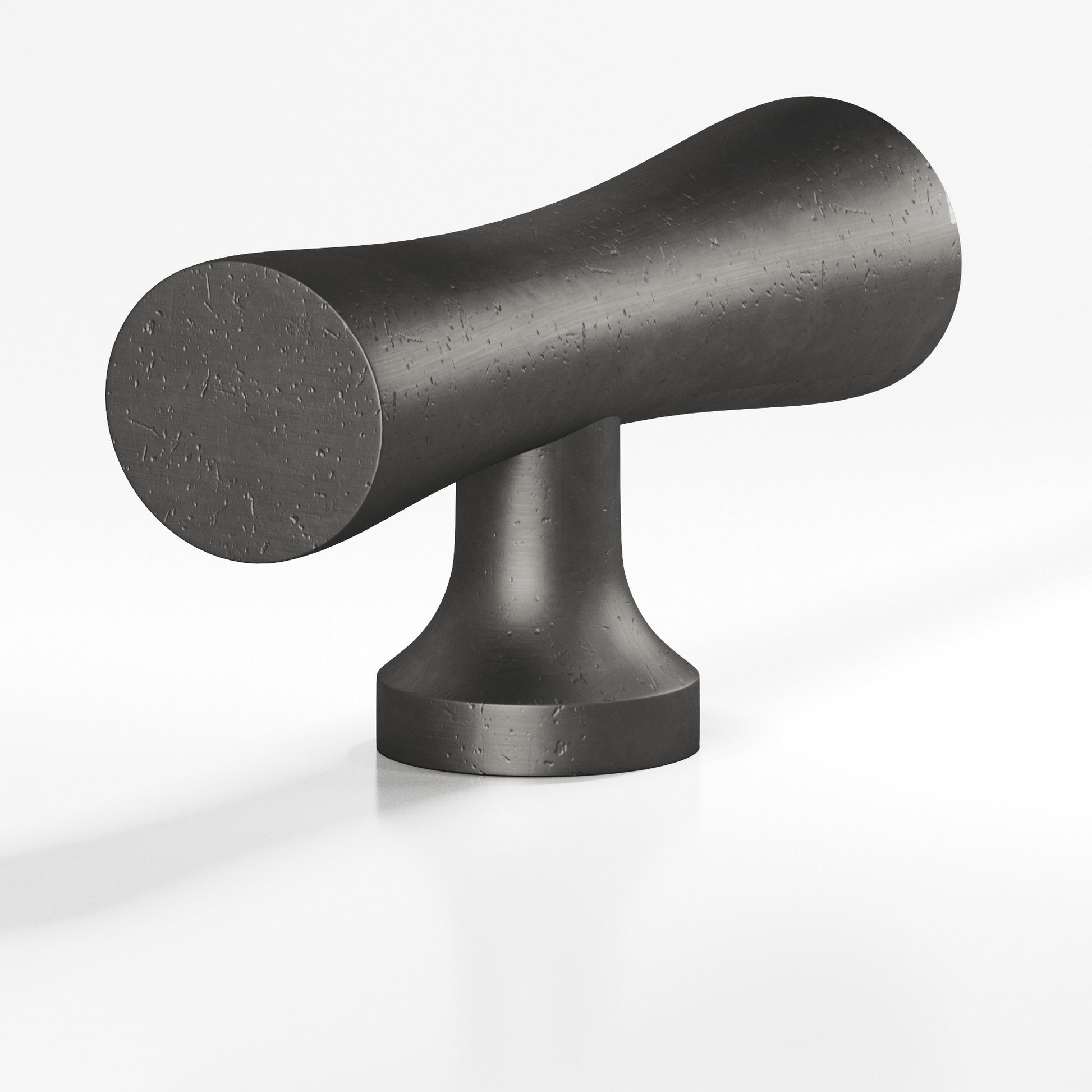 Colonial Bronze Series 290 2" Hourglass Cabinet T-Knob With Flared Post Distressed Satin Black / 2"
