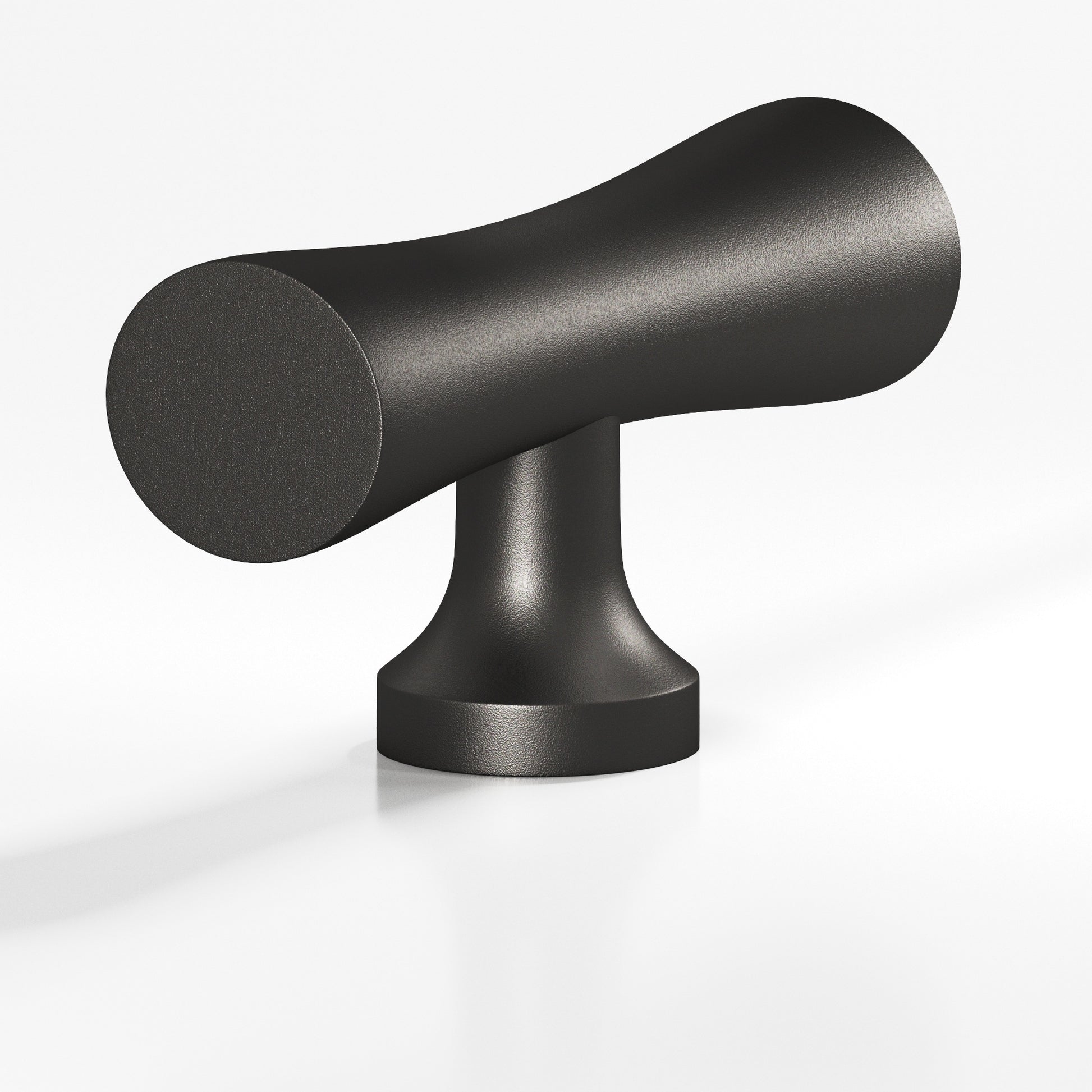 Colonial Bronze Series 290 2" Hourglass Cabinet T-Knob With Flared Post Frost Black™ / 2"
